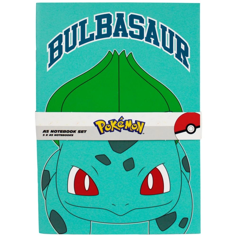 1 Pokémon Bulbasaur Notebook 3 Pack, 1 of 3