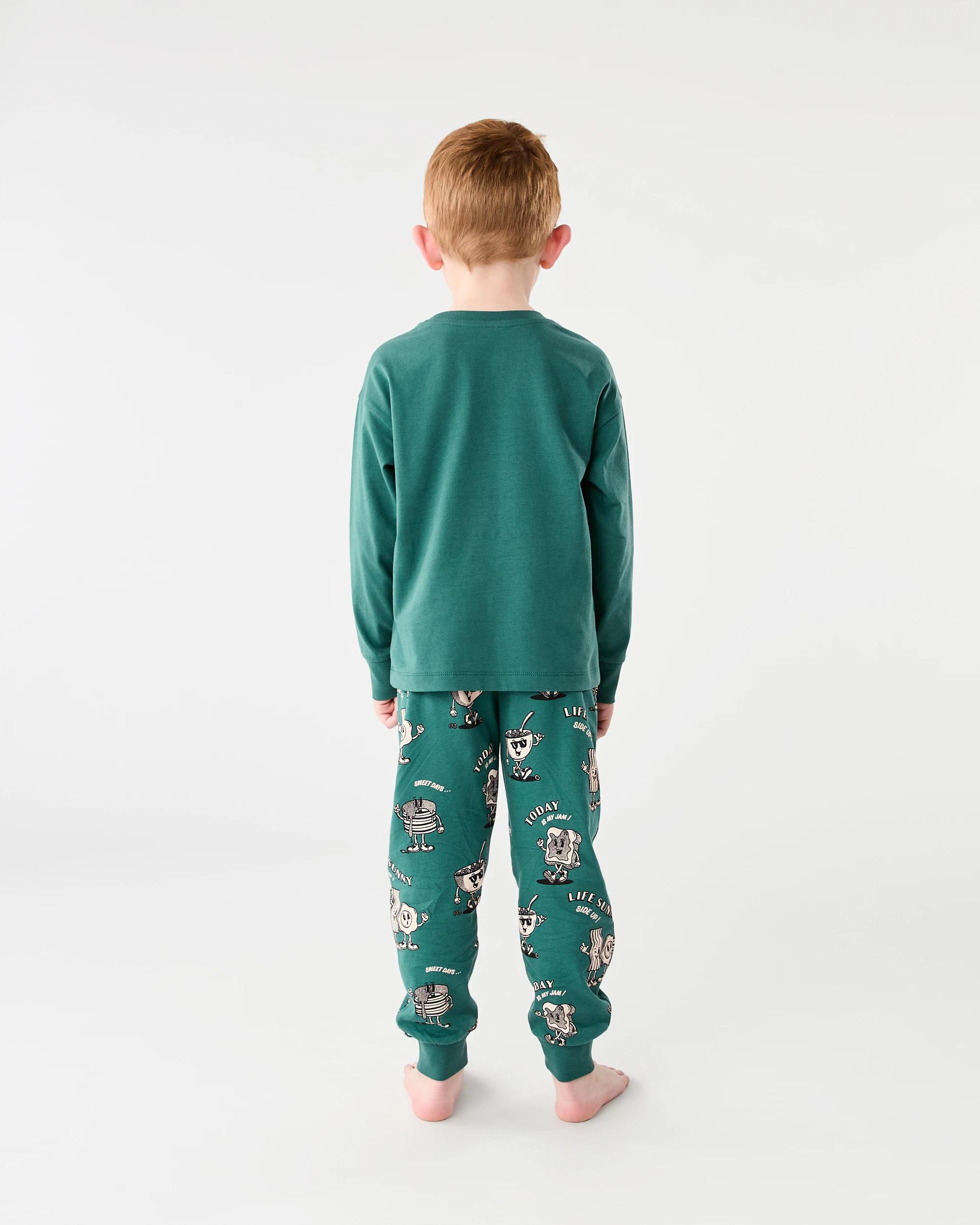 2 Jersey Pyjama Set Grn Food, 2 of 10