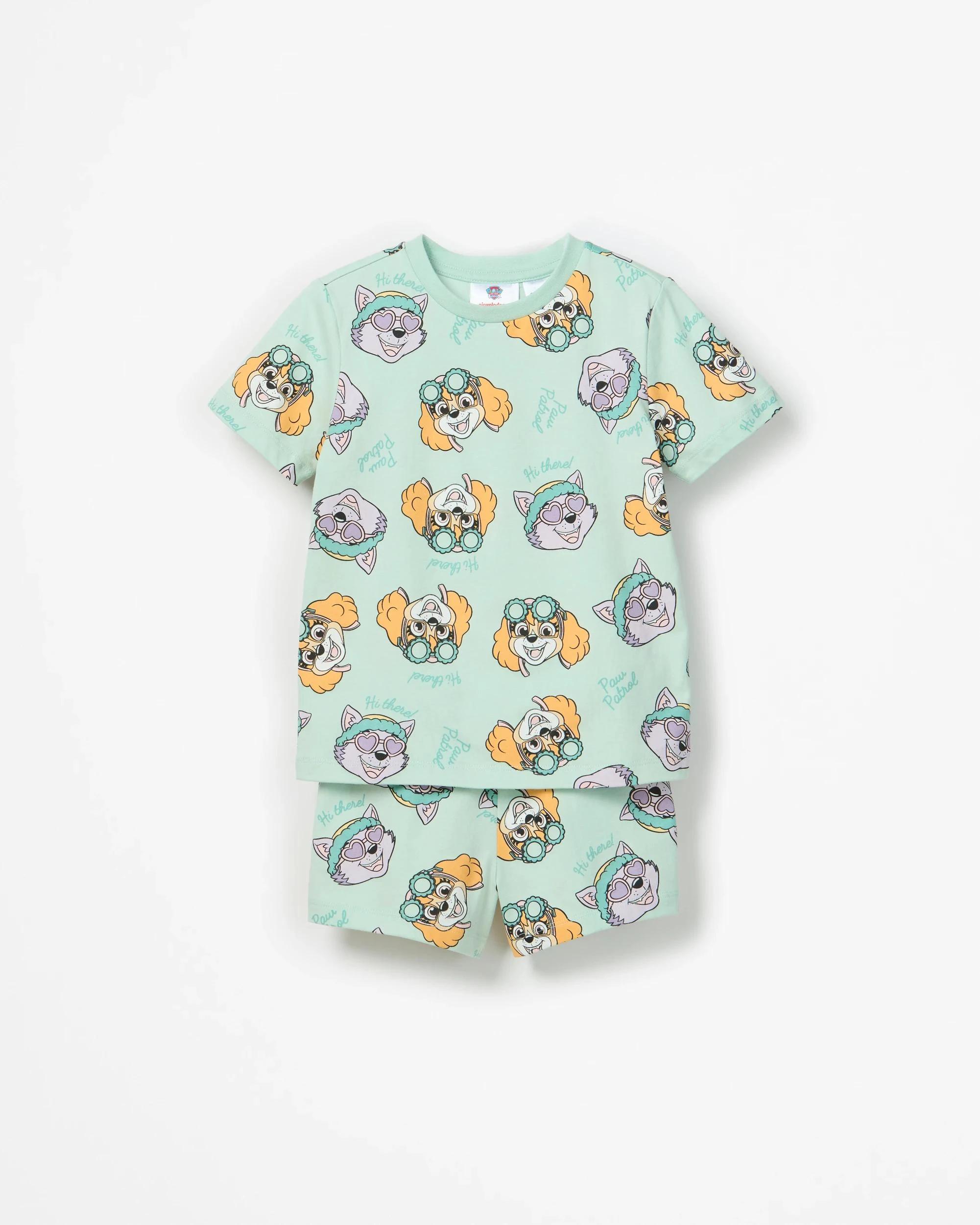 2 PAW Patrol Australian Cotton Younger Girls Short Pyjama Set 2 Pack MULTI, 2 of 3