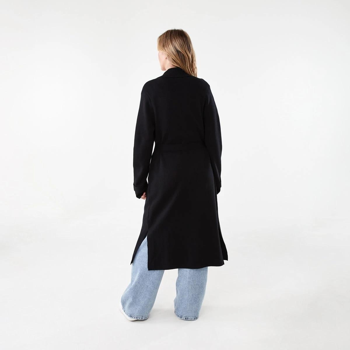 4 Trench Coatigan Black, 4 of 8
