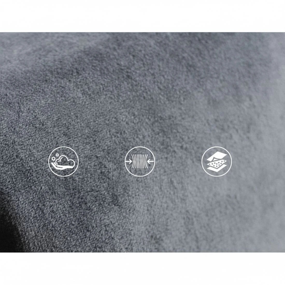 7 Artiss Bed Head Headboard King Velvet - Grey, 7 of 10