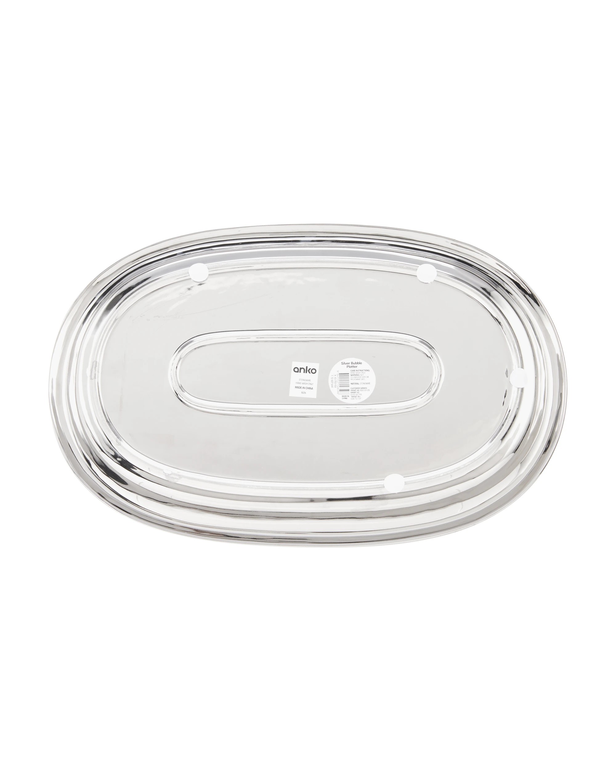 4 Chrome Bubble Platter, 4 of 5