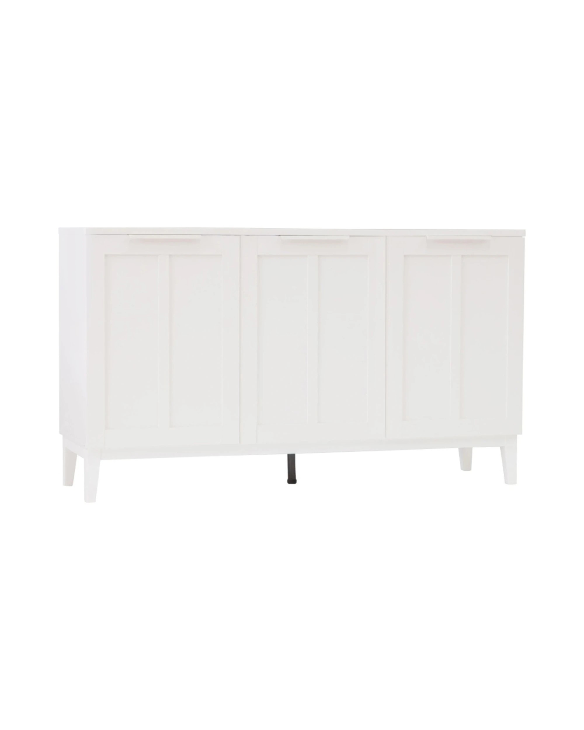1 Alpine Bay Tenley Sideboard Buffet Cabinet 3 Door 130cm - White, 1 of 9