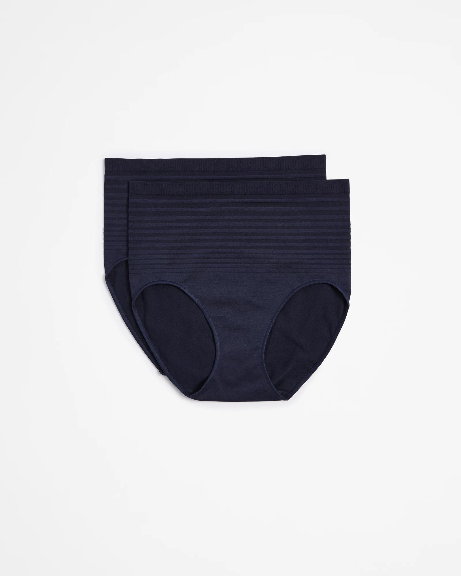 1 Target 2 Pack Matte And Shine Full Briefs NAVY BLAZER, 1 of 4