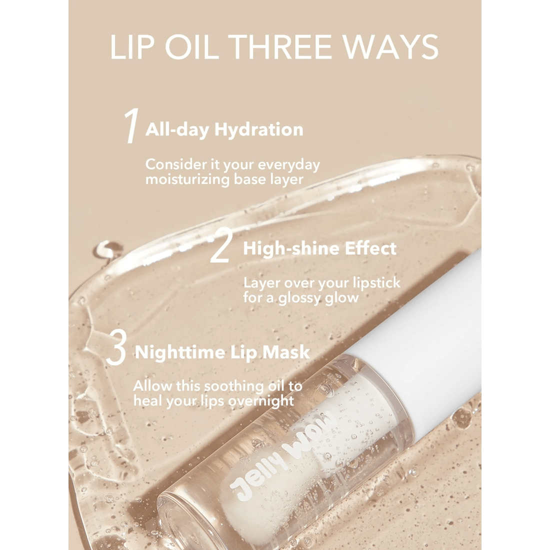 2 SHEGLAM Jelly Wow Hydrating Lip Oil - Loco for Coco, 2 of 5