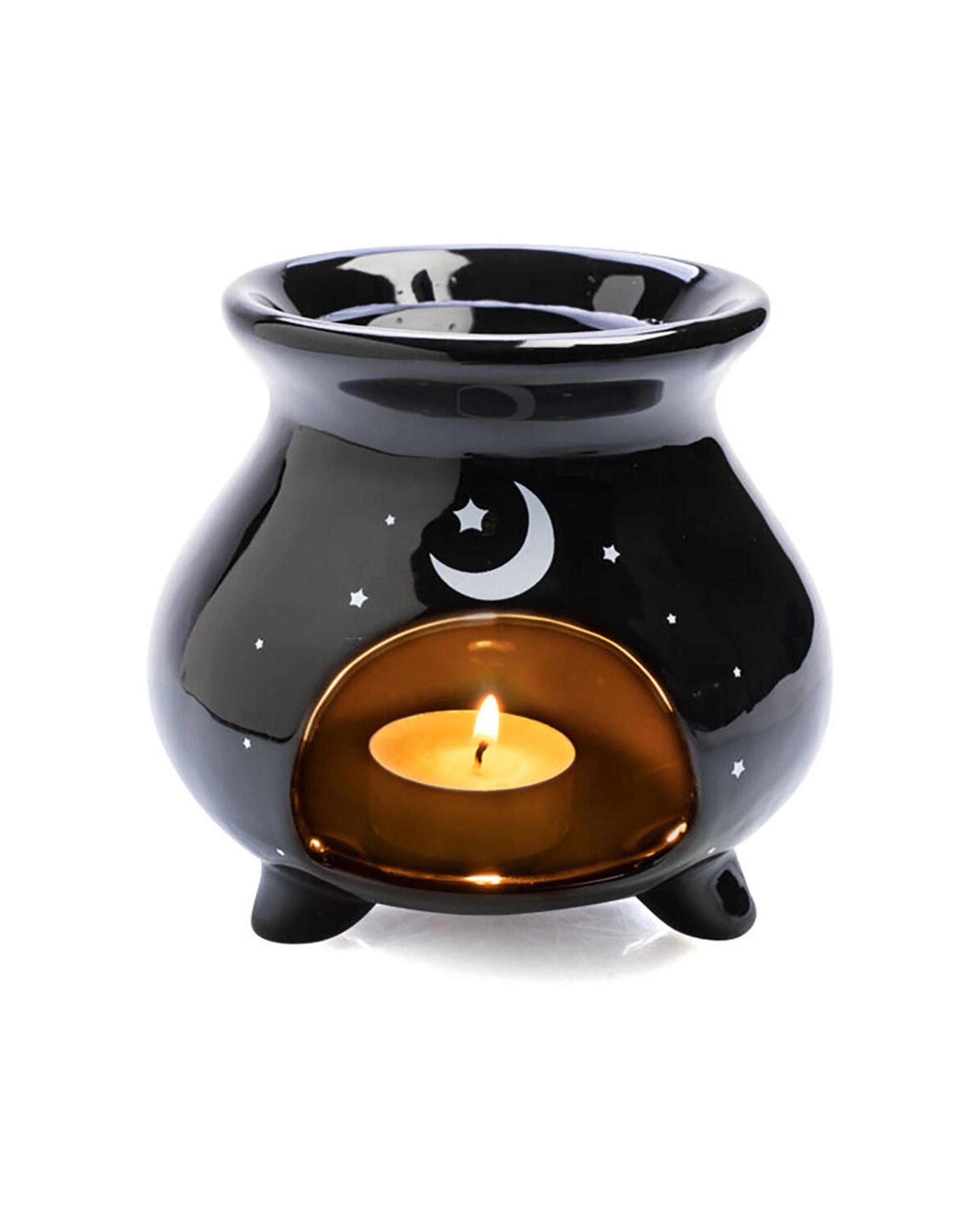 1 MDI Cauldron Oil Burner Home Fragrance For Wax Melts & Tealight - Black, 1 of 6