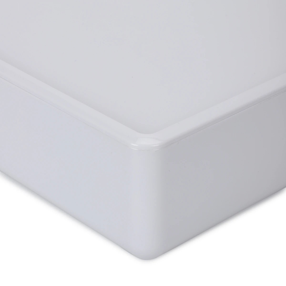 6 6L Smooth and Shiny Plastic Tub - White, 6 of 7