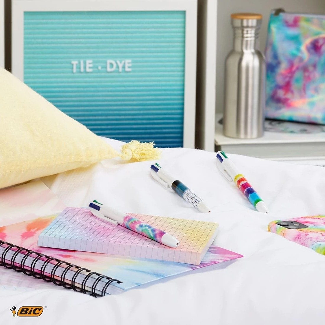2 3 Pack BIC 4 Colours Tie Dye Ballpoint Pens, 2 of 3