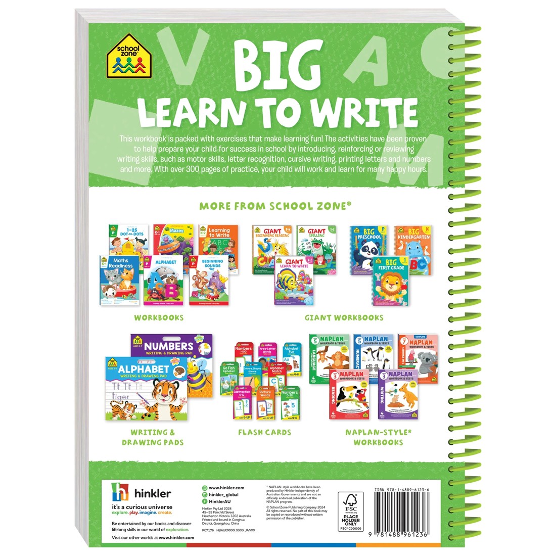 2 School Zone Big Learn to Write - Book, 2 of 5