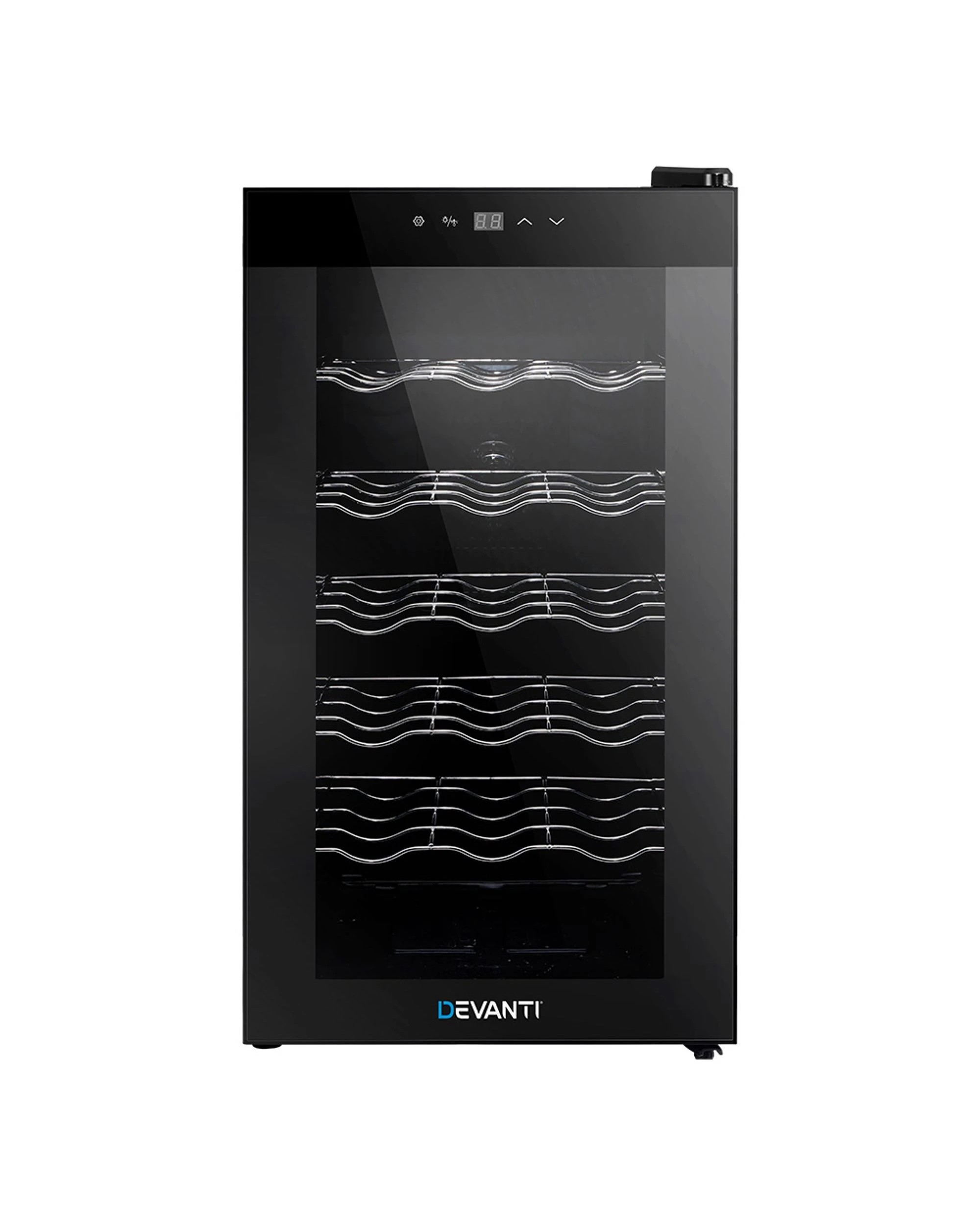 3 Devanti Wine Fridge Cooler 18 Bottles - Black, 3 of 8