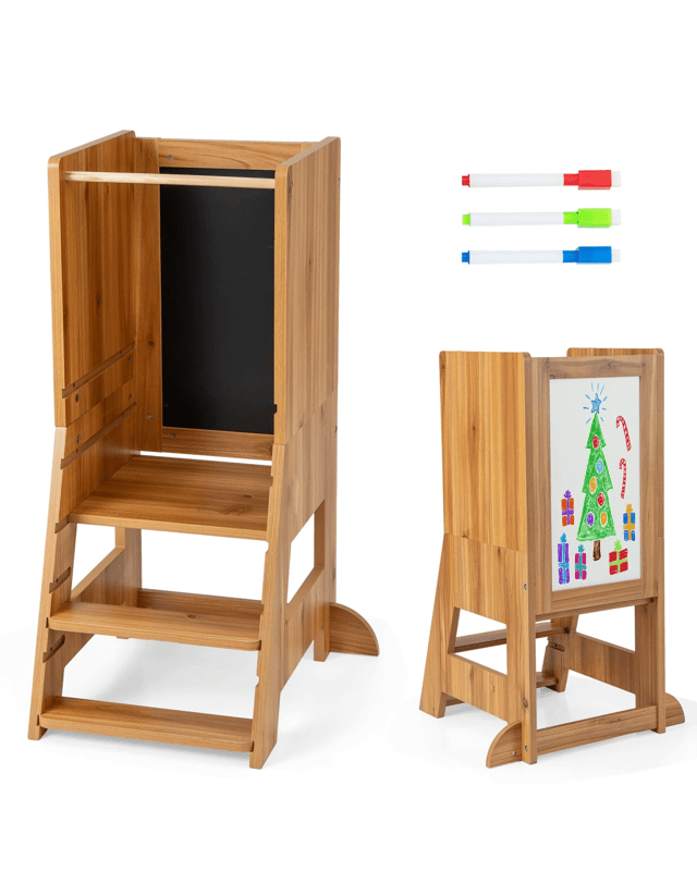 Costway Step Stool Standing Tower w/Drawing B