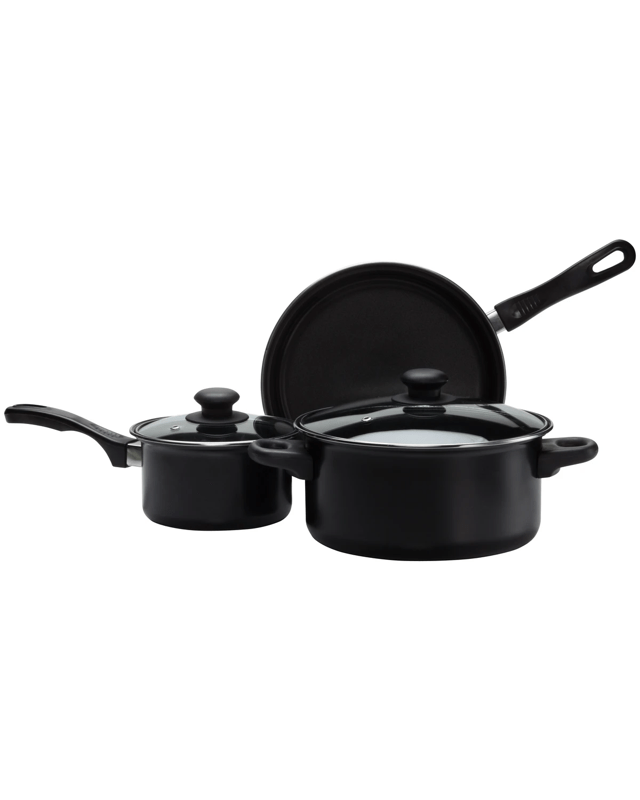 3 Piece Non-Stick Carbon Steel Cookware