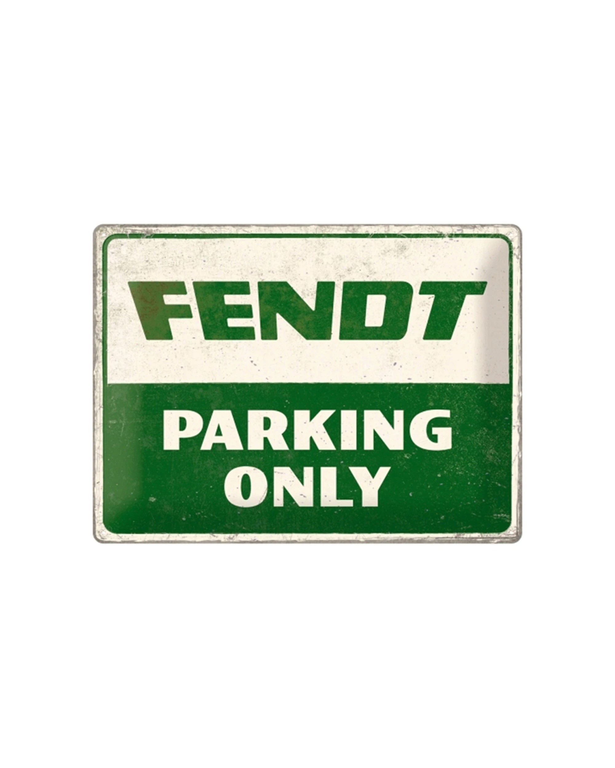 1 Nostalgic-Art Large 30x40cm Metal Wall Art Sign Plaque - Fendt Parking Only - Green, 1 of 1