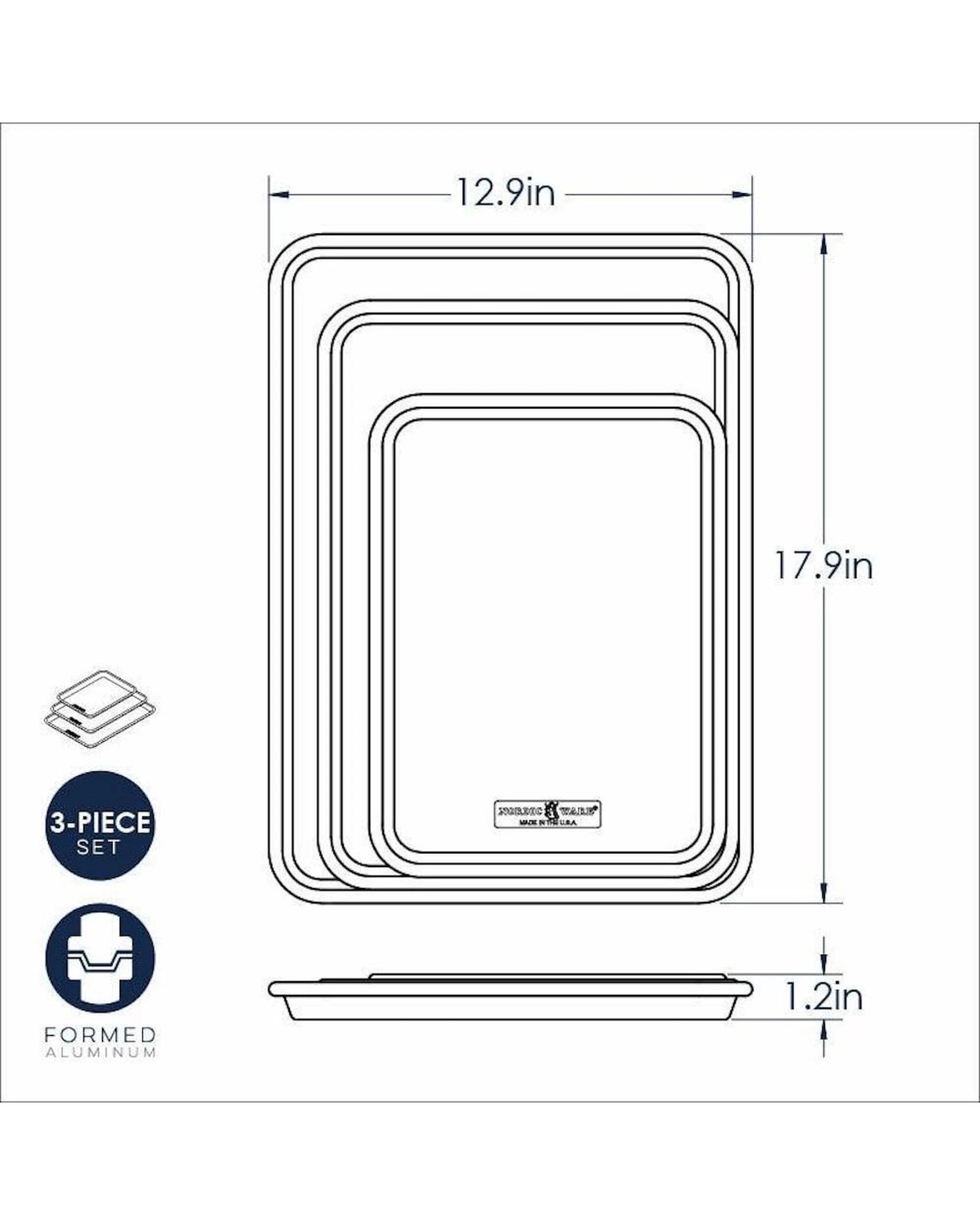 7 Nordic Ware Baker's Delight 3 Piece Baking Set, 7 of 7