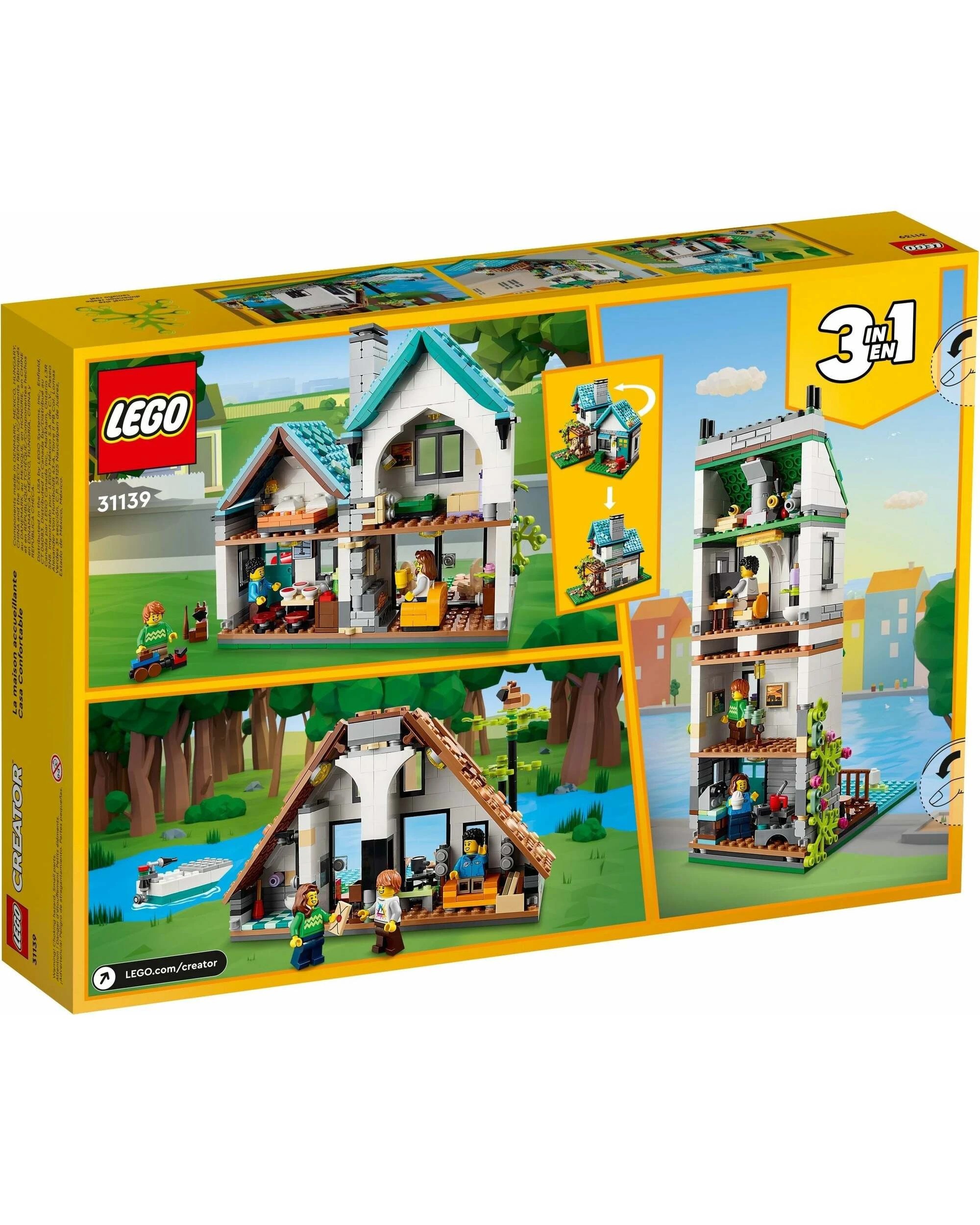 3 LEGO Creator 31139 3-in-1 Cosy House Building Toy, 3 of 5