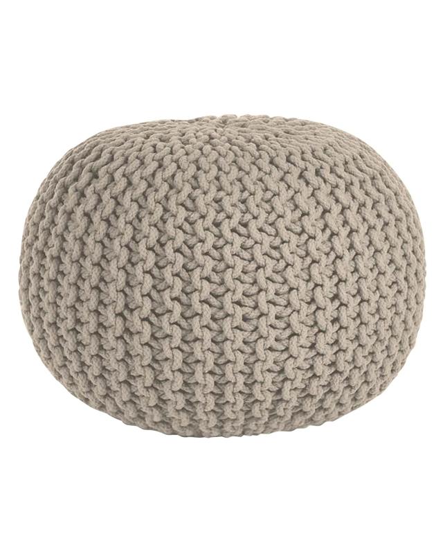 La Grace Home Braided Ottoman Pouffe - B