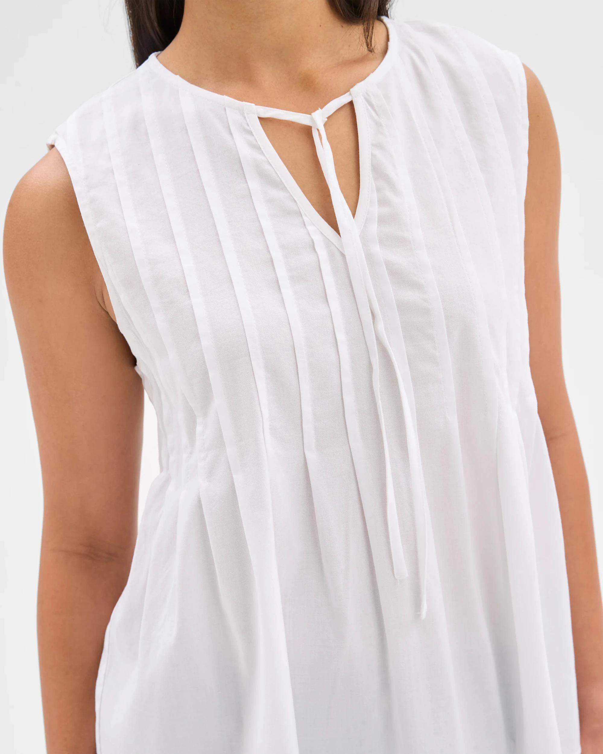 6 Target Pintuck Tank Top WHITE, 6 of 7