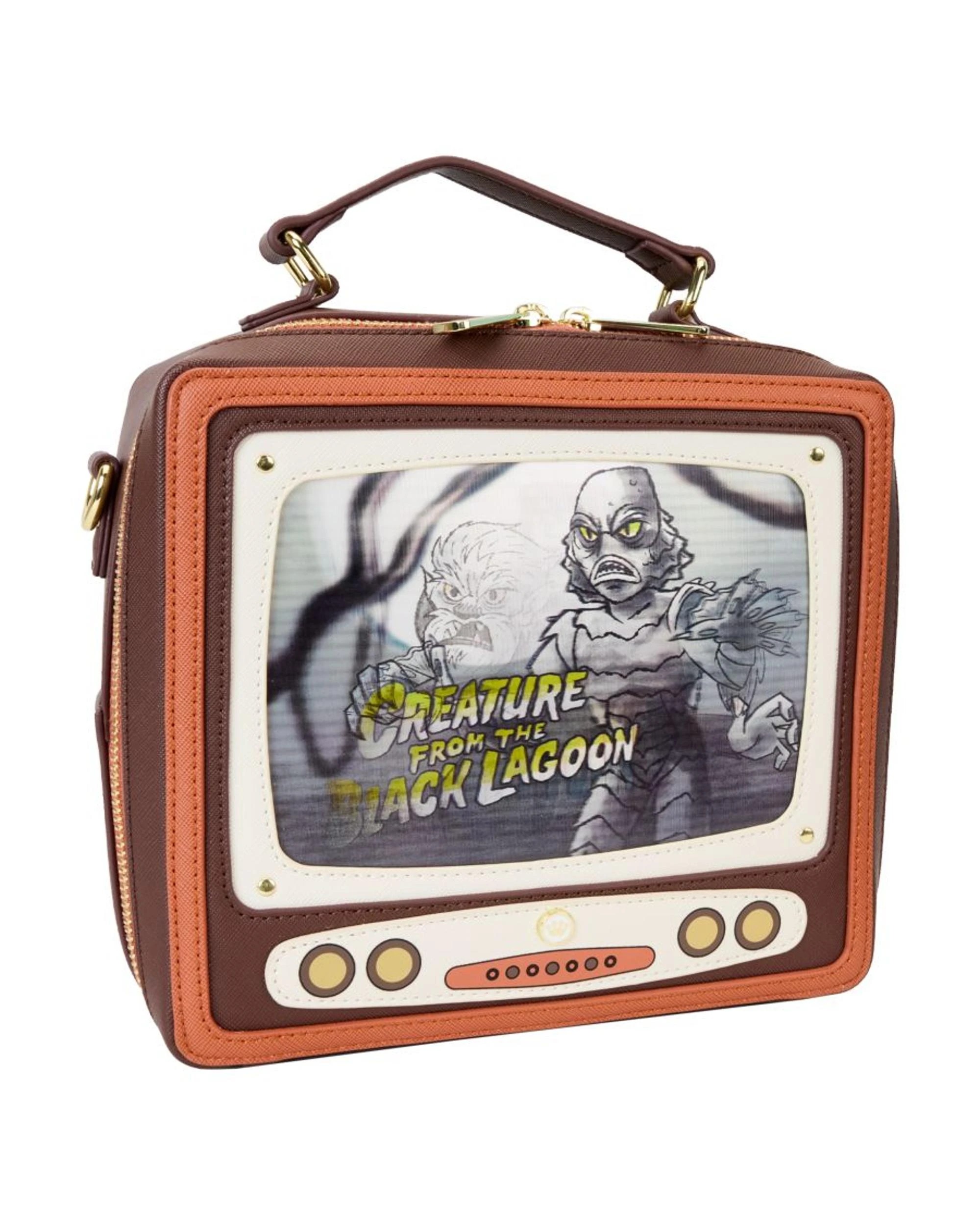 2 Loungefly Universal Monsters Vintage TV Triple Lenticular Crossbody Bag - Multi, 2 of 7