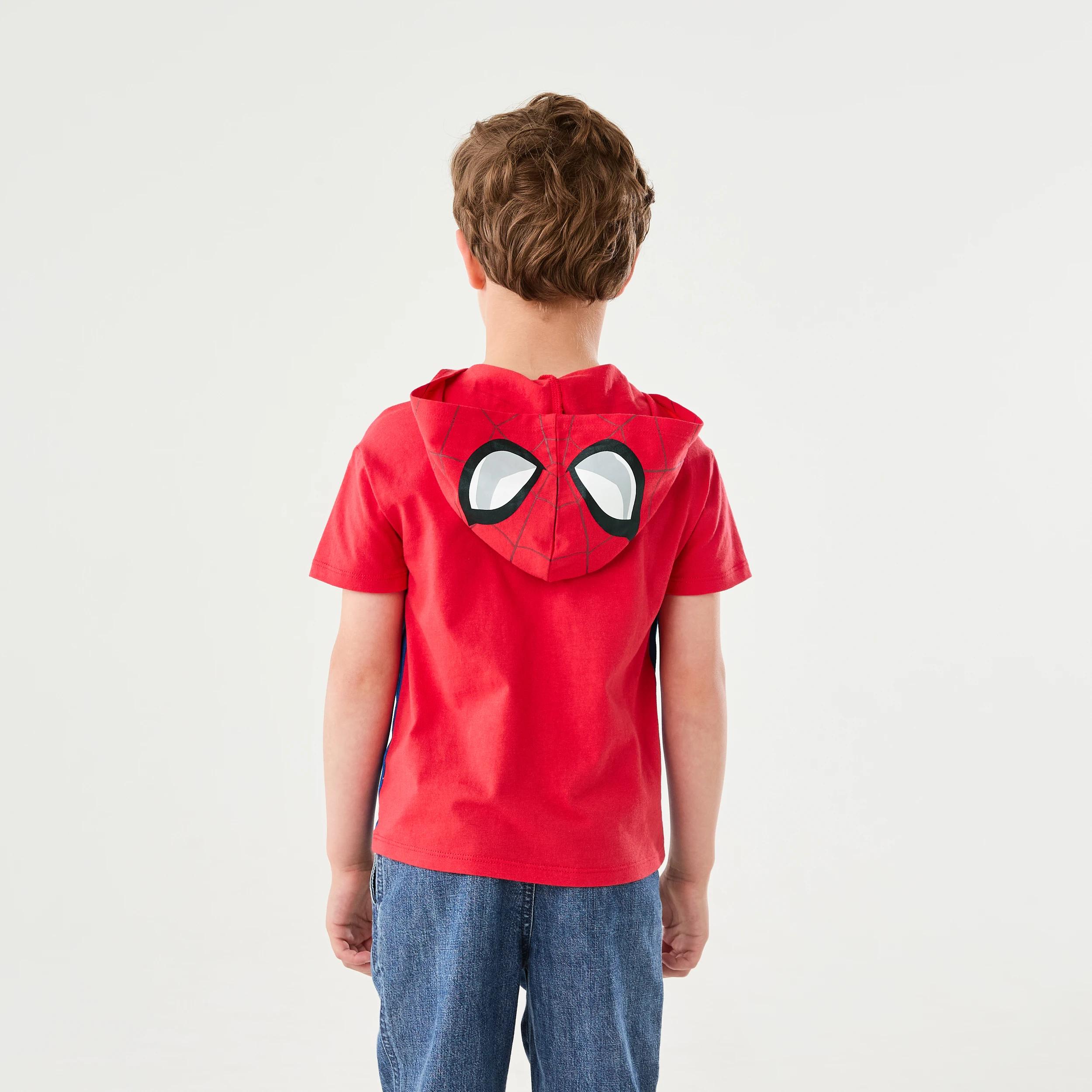 2 Spider-Man License Character Hooded Mesh T-shirt SPIDERMAN, 2 of 8