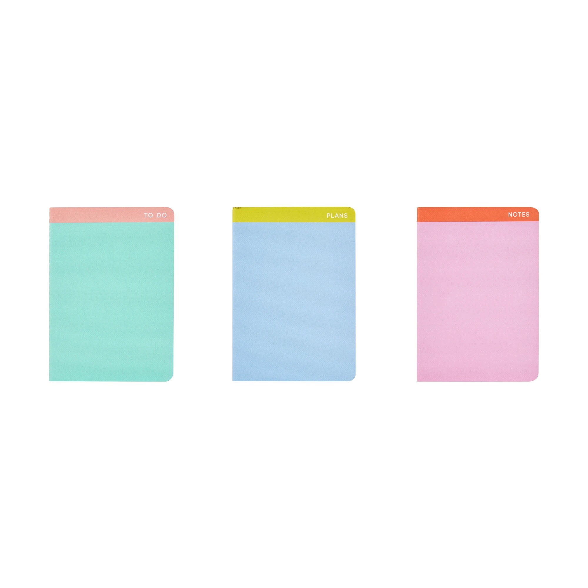 1 3 Pack Pocket Notebook Set - Brights, 1 of 4