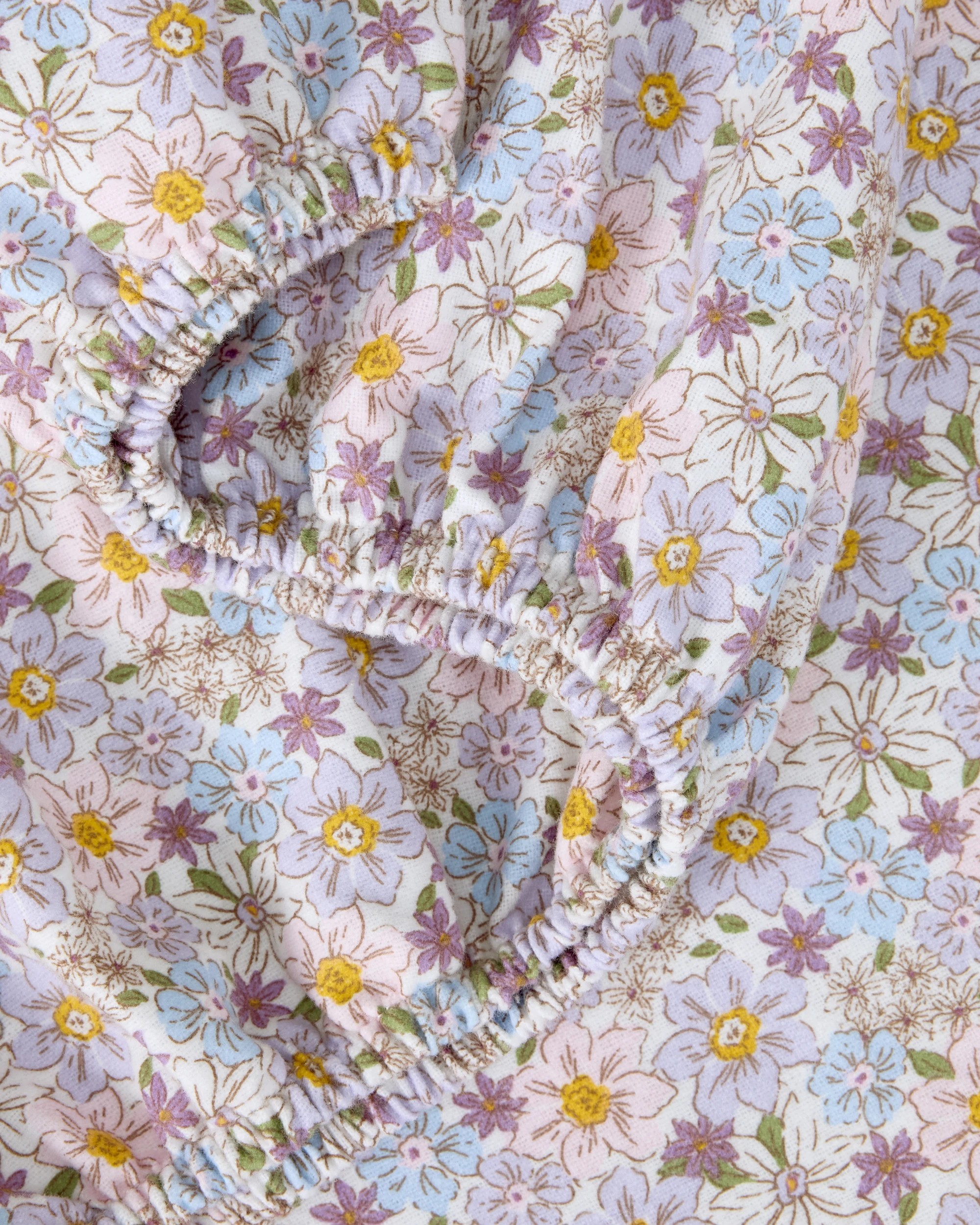 3 Floral Cotton Flannelette Sheet Set - King Bed, 3 of 7