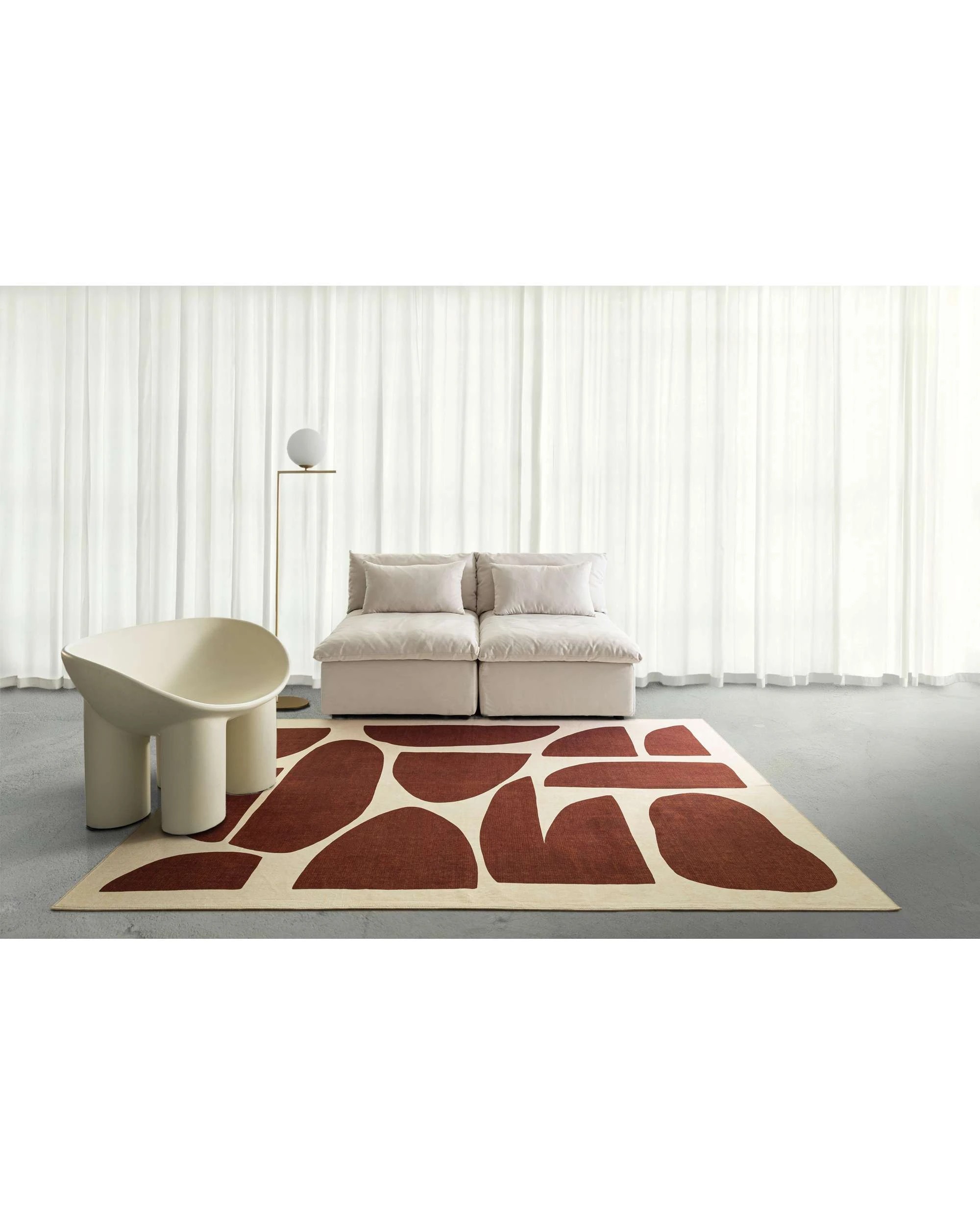 2 Loopsie Soho Printed Washable Rug-290cm x 190cm - Brown, 2 of 8