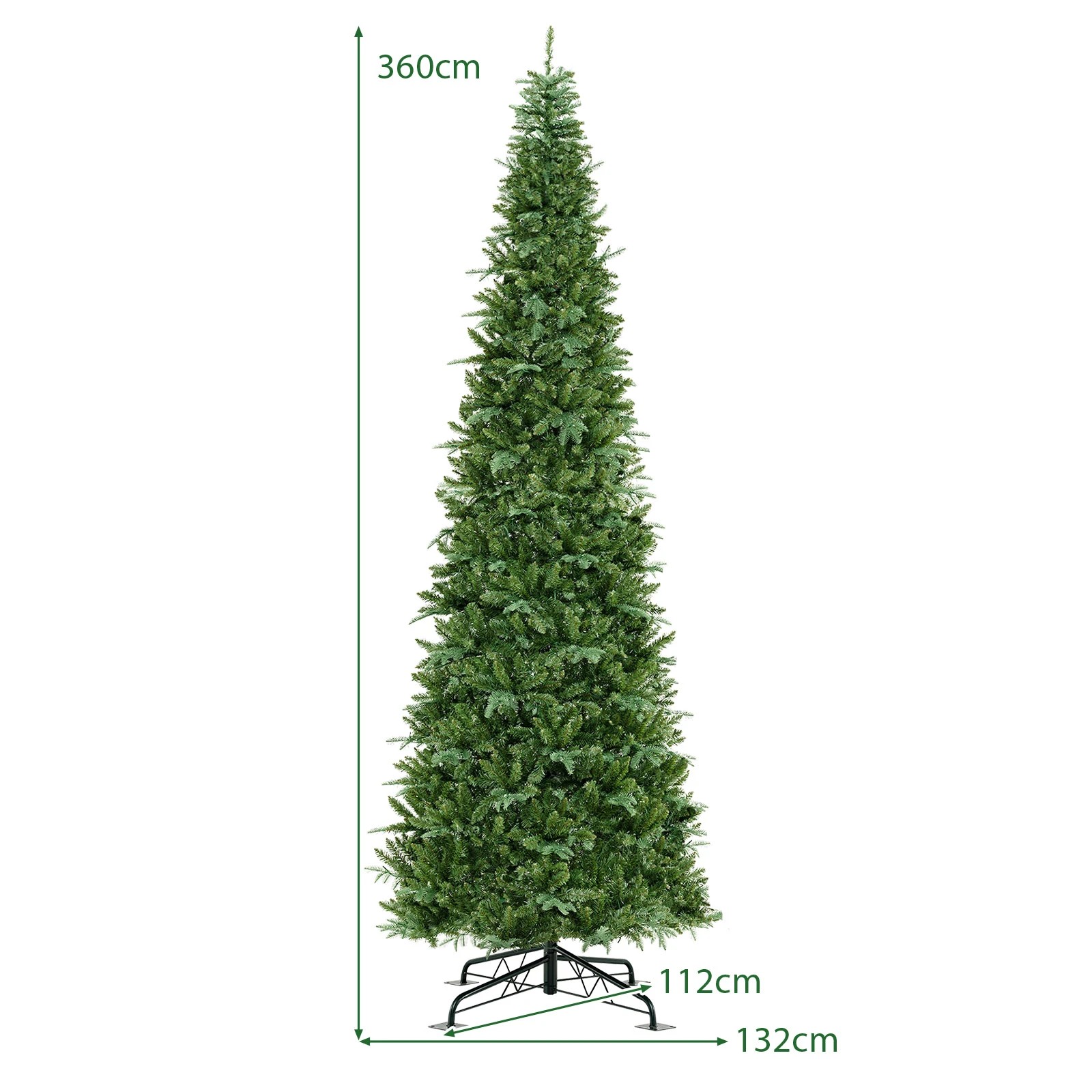 2 Costway 3.6M Tall Artificial Christmas Tree w/800 LEDs Prelit
Xmas Party Decoration, 2 of 7