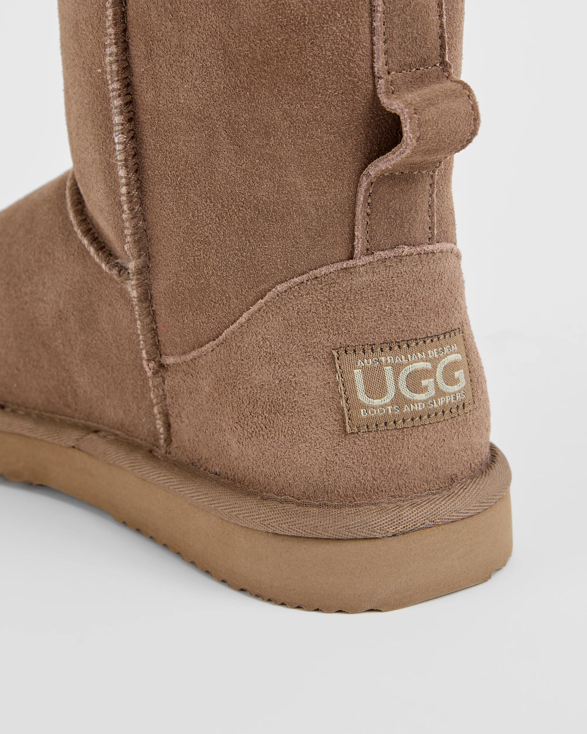 3 Australian Design Ugg Boots and Slippers Womens Sheepskin and Leather Slipper Boot MOCHA, 3 of 4