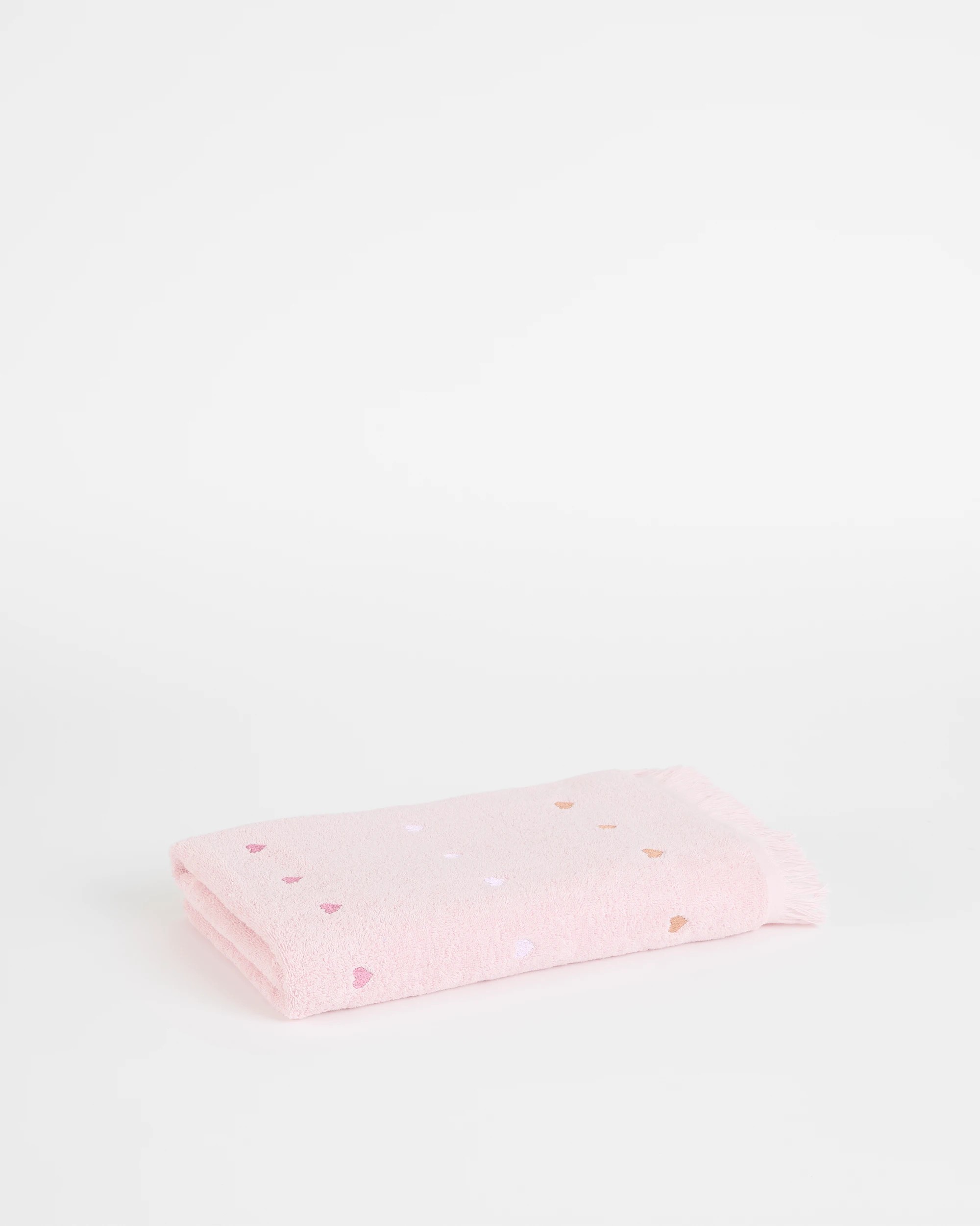 1 Target Millie Hearts Australian Cotton Bath Towel - Pink, 1 of 1
