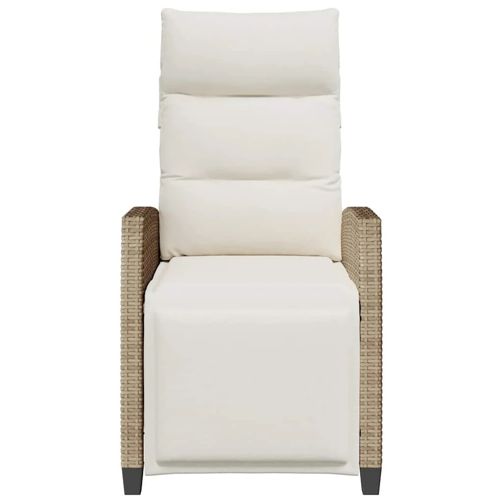 5 vidaXL reclining garden chair Foldable - Beige, 5 of 9