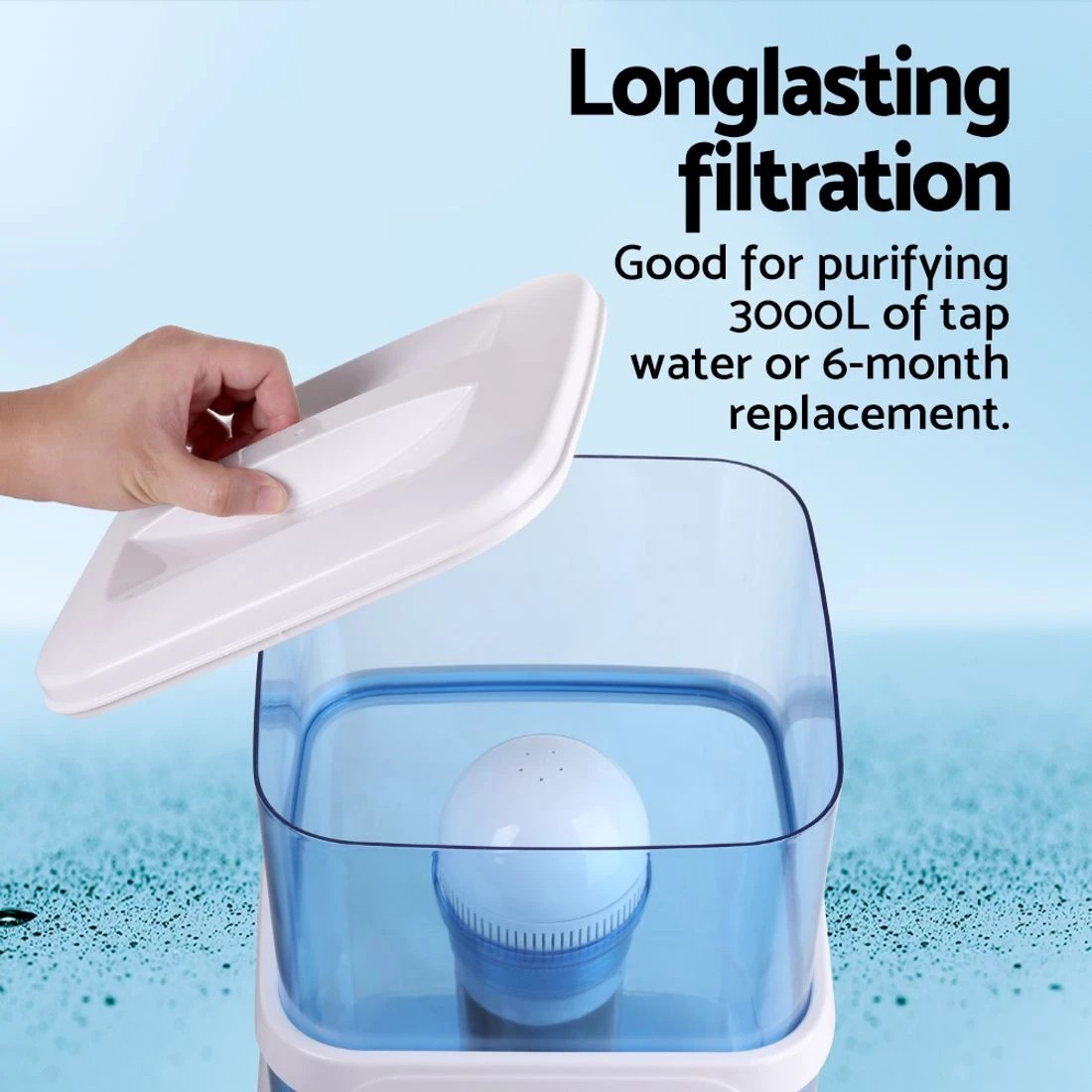 7 Devanti Water Cooler Dispenser 7-Stage Filter 3 Pack - Clear, 7 of 8