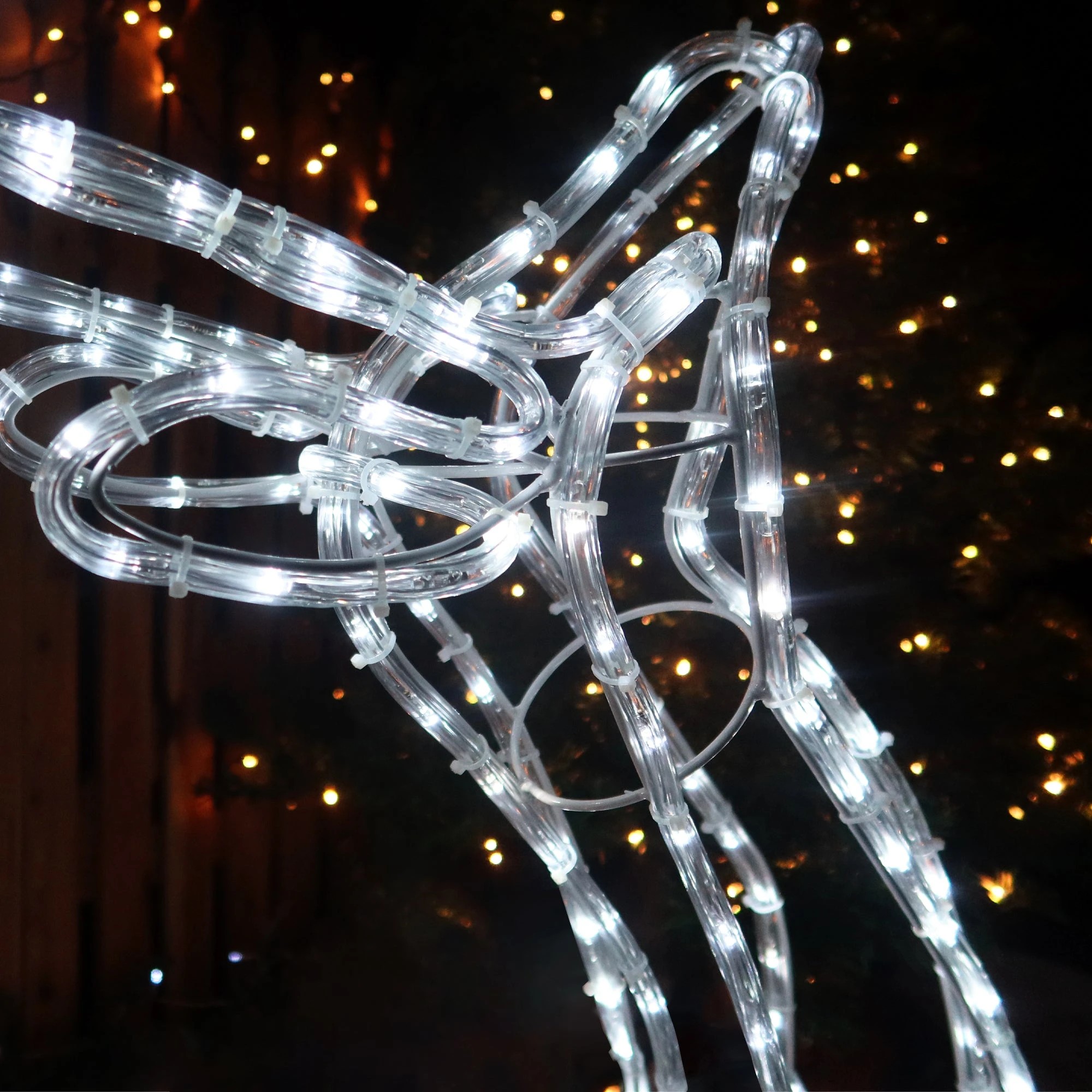 Lexi Lighting LED 3D Sitting Reindeer Silhouette - 2 Colour Options ...