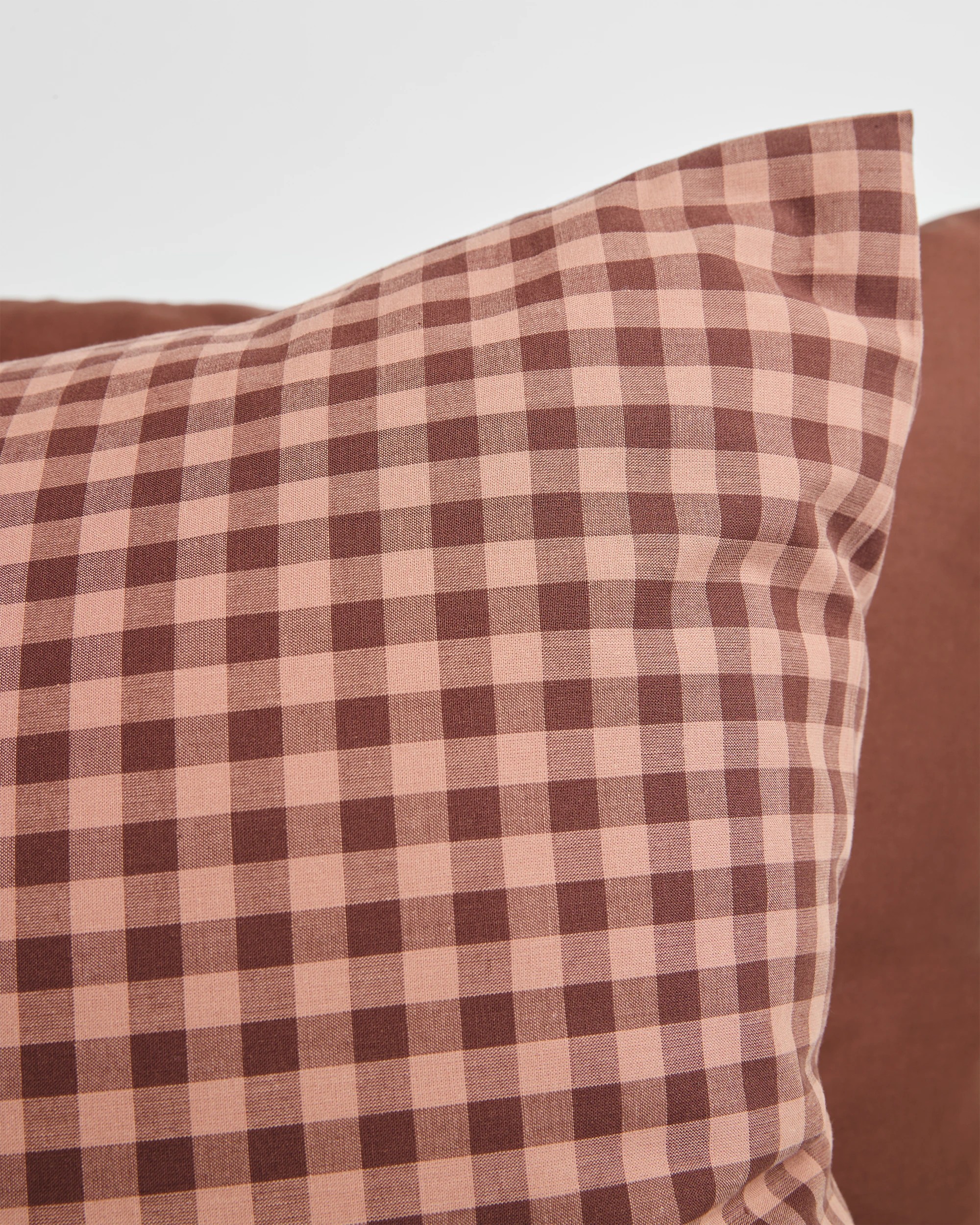9 Target Hudson Gingham Cotton Coverlet Set - Super King Bed - Brown, 9 of 10
