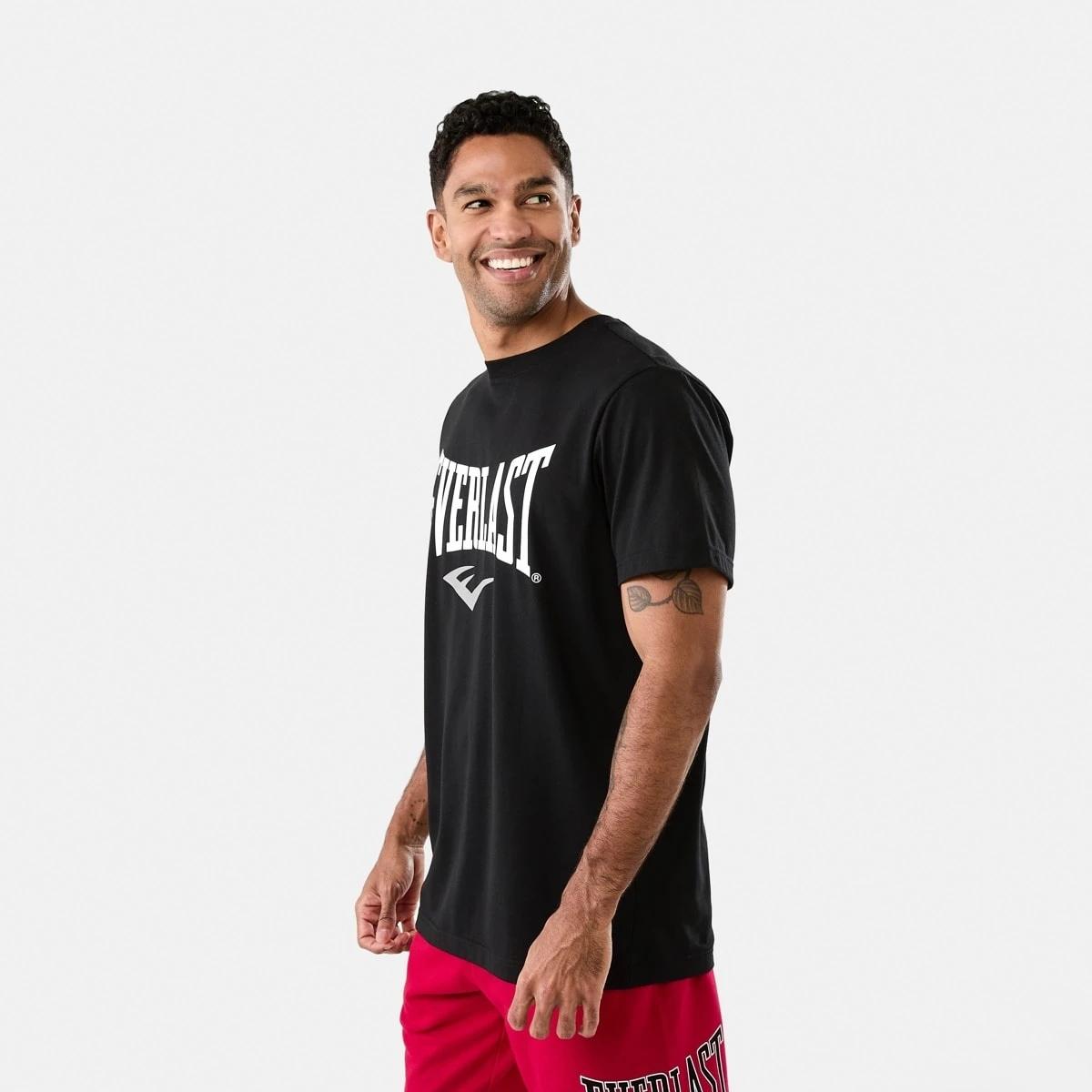 2 Everlast Mens Boxing T-shirt EVER BLACK, 2 of 6