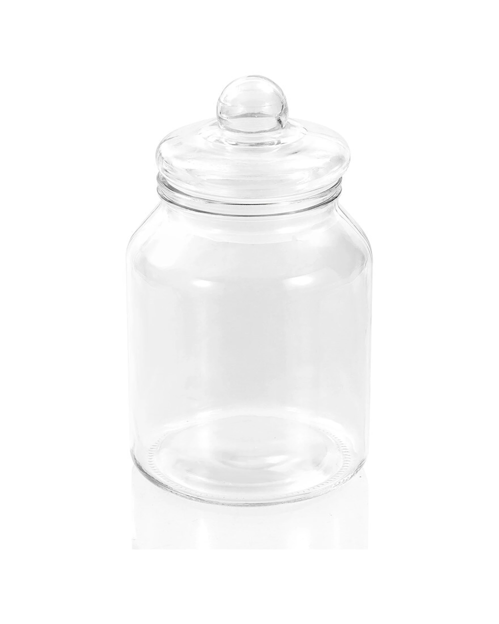 4 Lemon & Lime 3l Cookie Glass Jar Container Storage Pantry Organiser W/ Lid Clear
 - Clear, 4 of 5