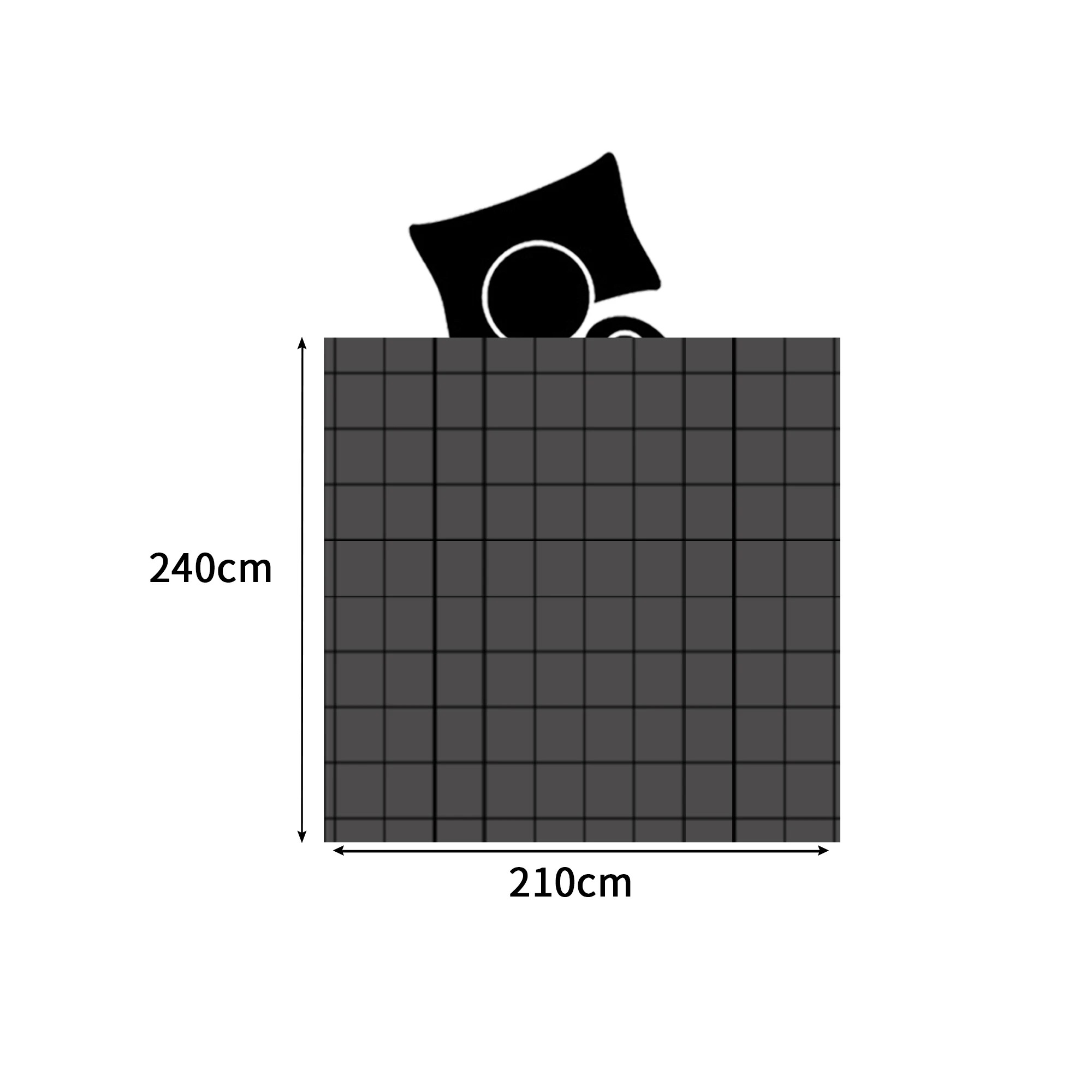 3 Dreamz Quilt Doona Comforter Blanket Velvet Winter Warm King Bedding Grey 500GSM, 3 of 6