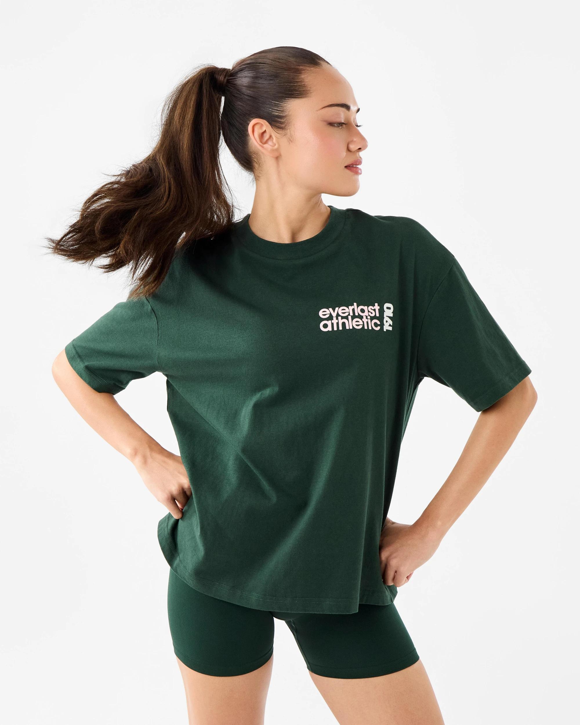 8 Everlast Womens Boyfriend T-shirt Pine, 8 of 10