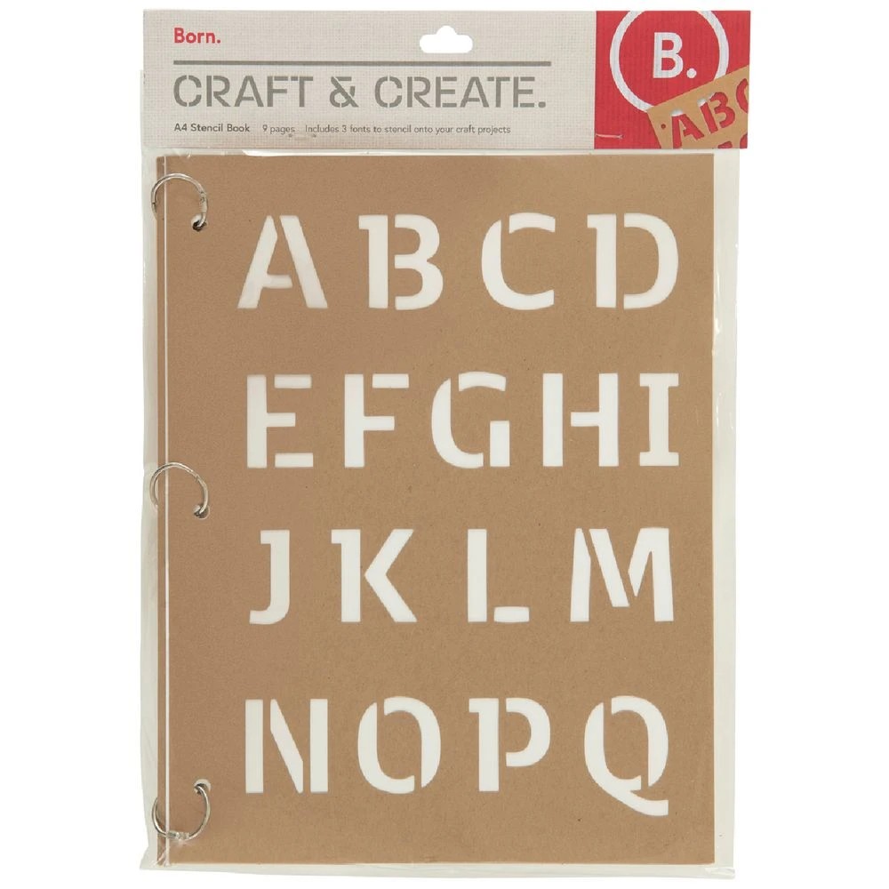 1 Born A4 Stencil Book, 1 of 3