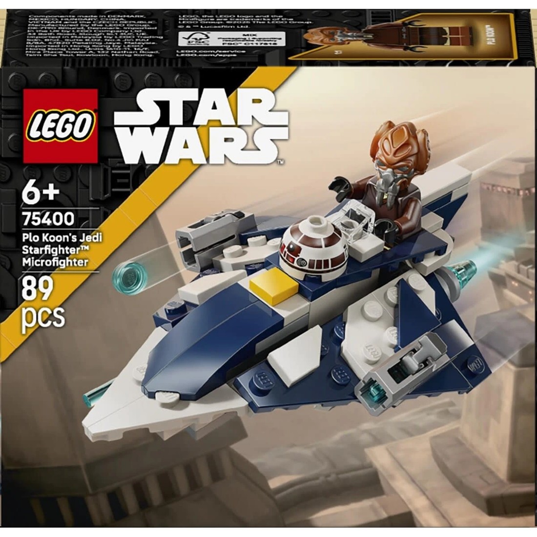 1 LEGO Star Wars Plo Koon’s Jedi Starfighter Microfighter 75400, 1 of 9