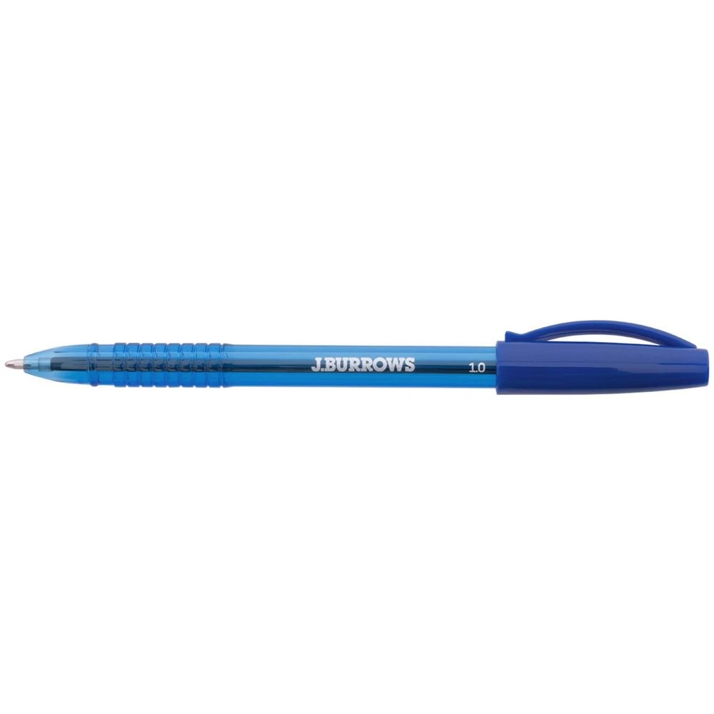 2 J.Burrows Ballpoint Pens Blue 50 Pack, 2 of 3