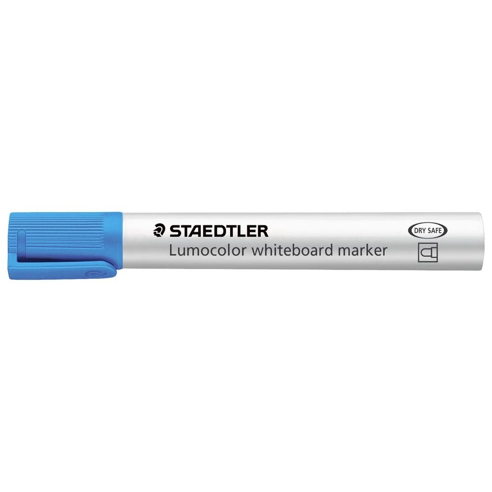 2 Staedtler Lumocolor Whiteboard Marker Bullet Light Blue, 2 of 4