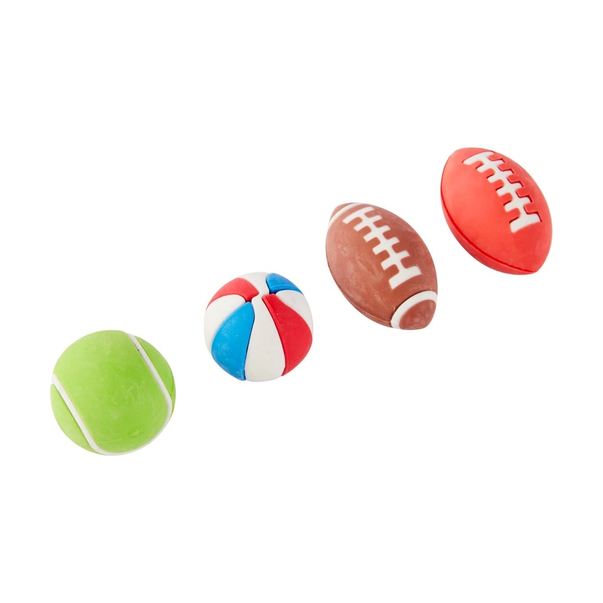 1 4 Piece Mini Ball Erasers, 1 of 6