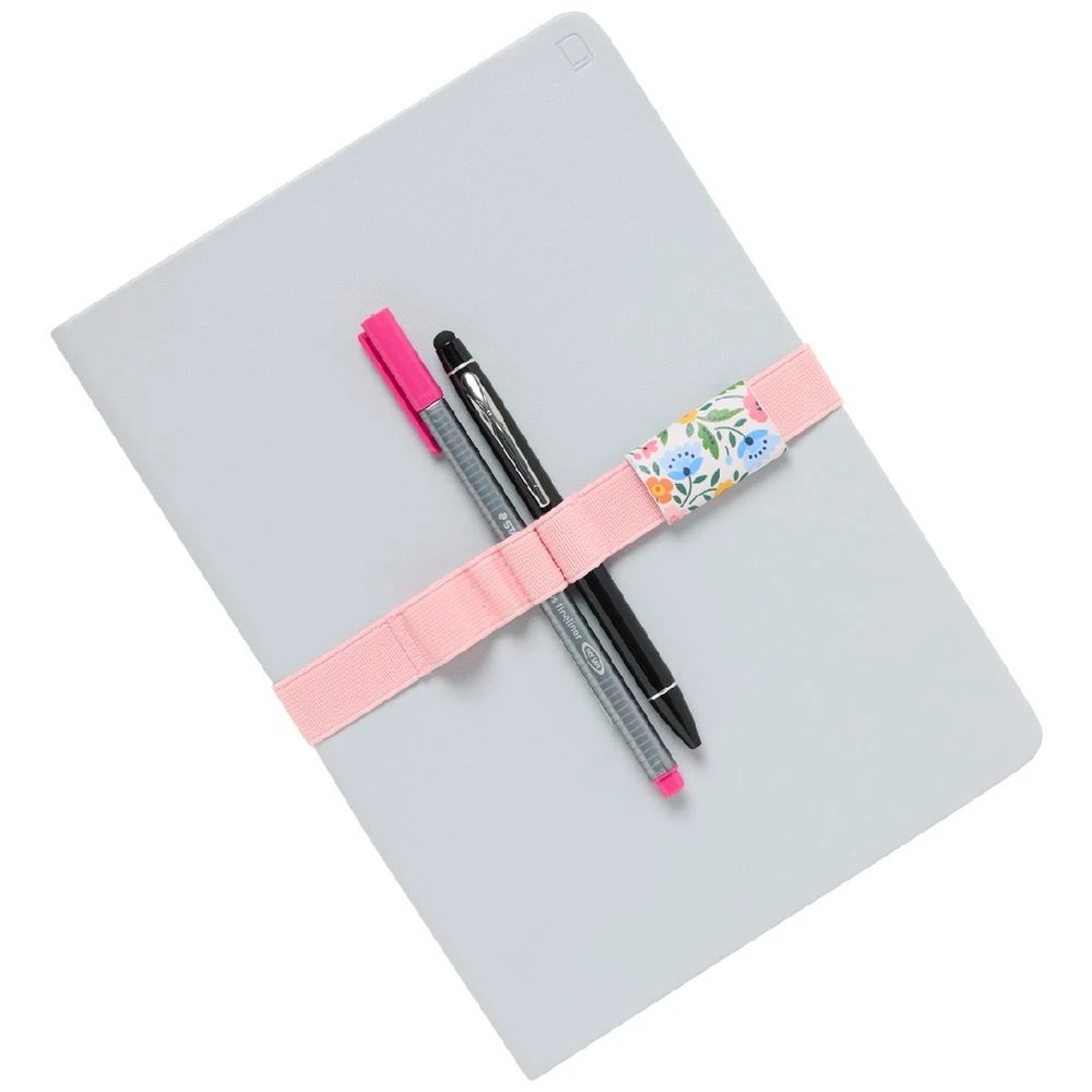 2 Otto 4 Loop Elastic Pen Holder Pink, 2 of 2