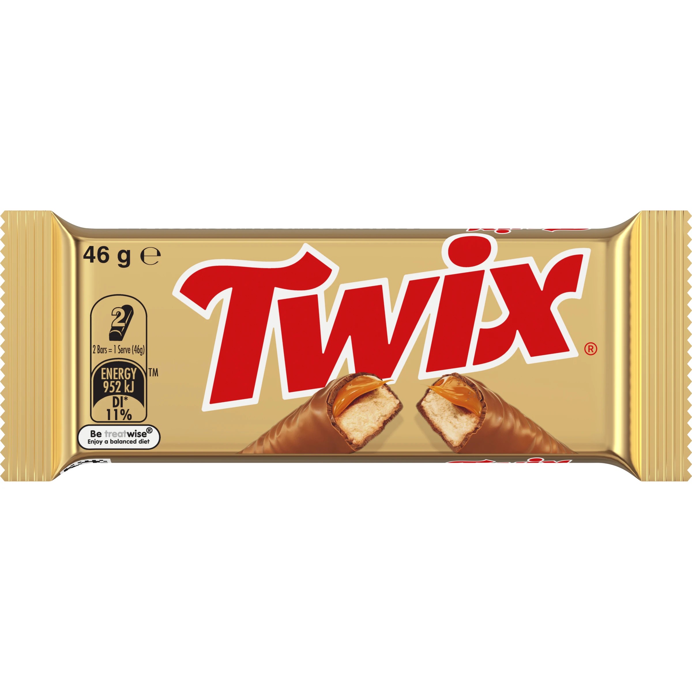 1 Twix Milk Chocolate Bar Caramel Biscuit 46g, 1 of 6