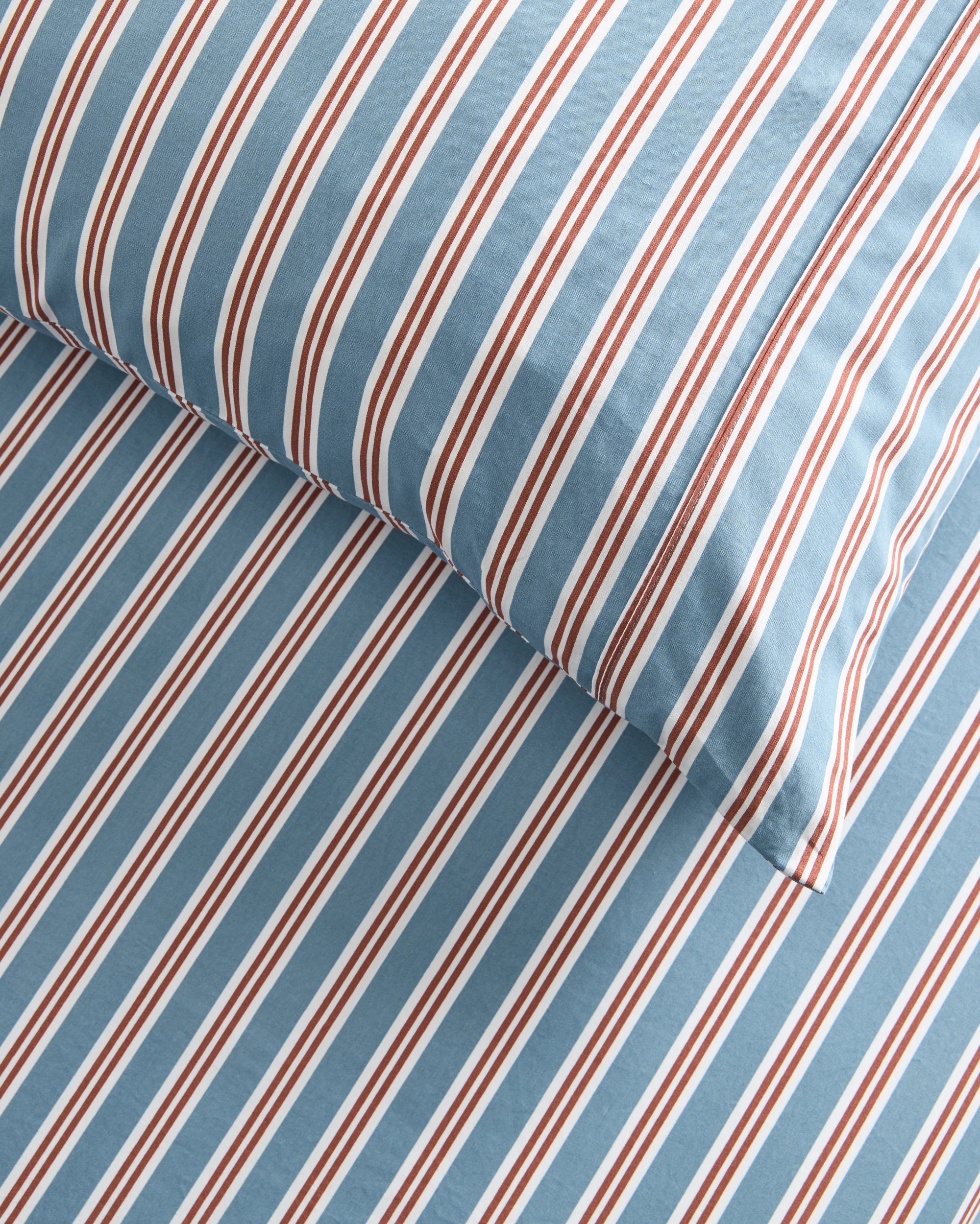 3 Target Elio Stripe Australian Cotton Fitted Sheet Set - King Single Bed - Blue, 3 of 5