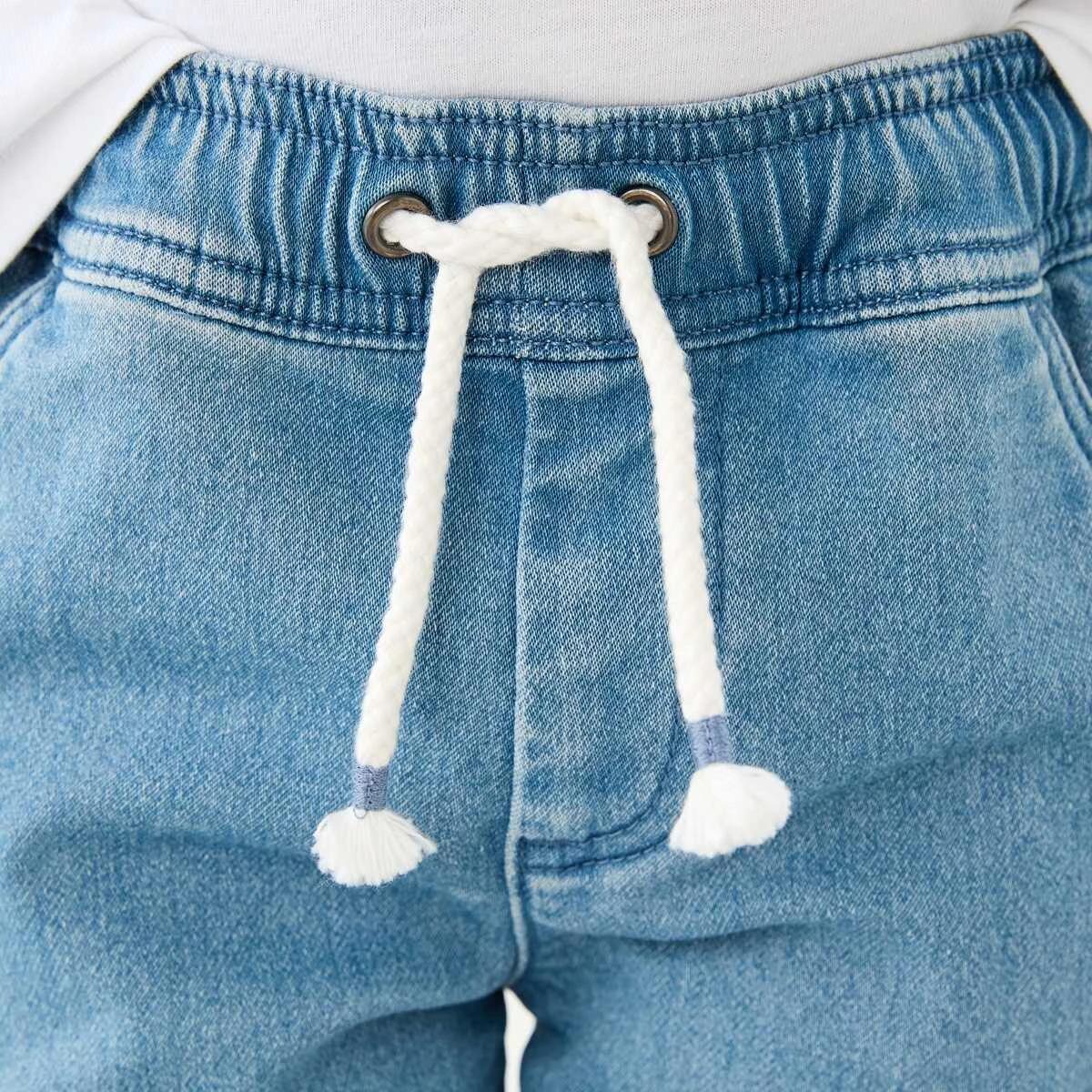 3 Knit Denim Jeans Light Wash, 3 of 9