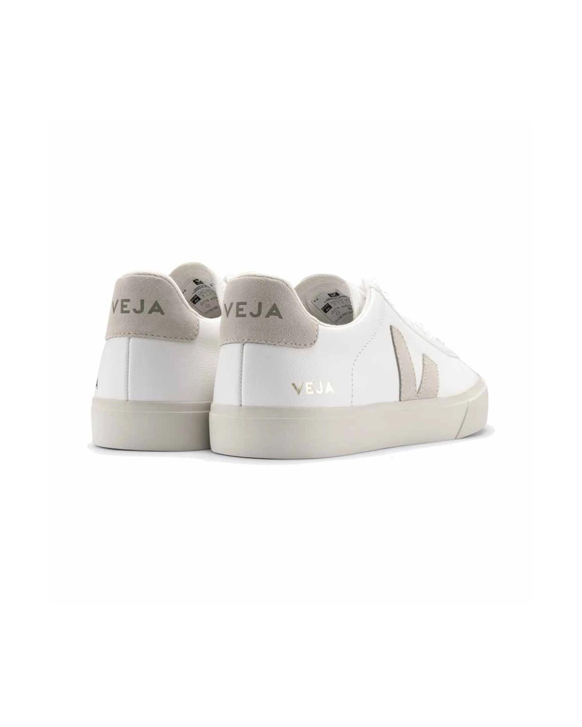 3 VEJA Campo Chromefree Leather Sneakers EXTRA WHITE/NATURAL SUEDE, 3 of 4