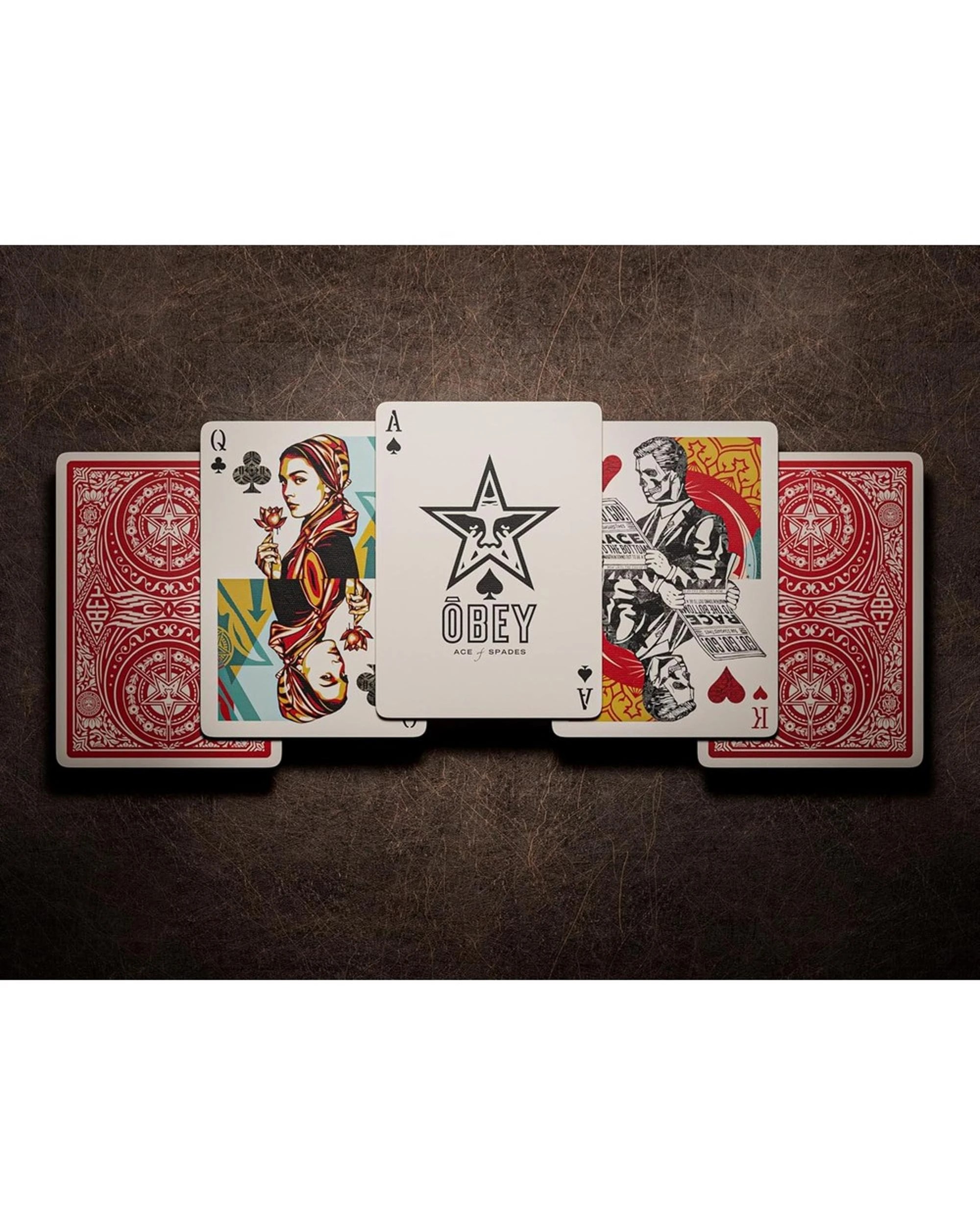5 theory11 OBEY Collage Edition Playing Cards, 5 of 6