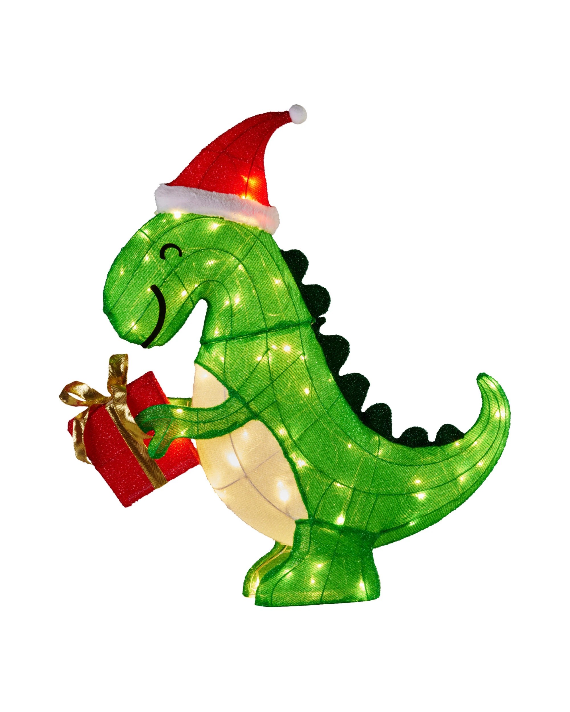 1 Christabelle 90cm Christmas Dinosaur Display with LED Lights Decoration, 1 of 4