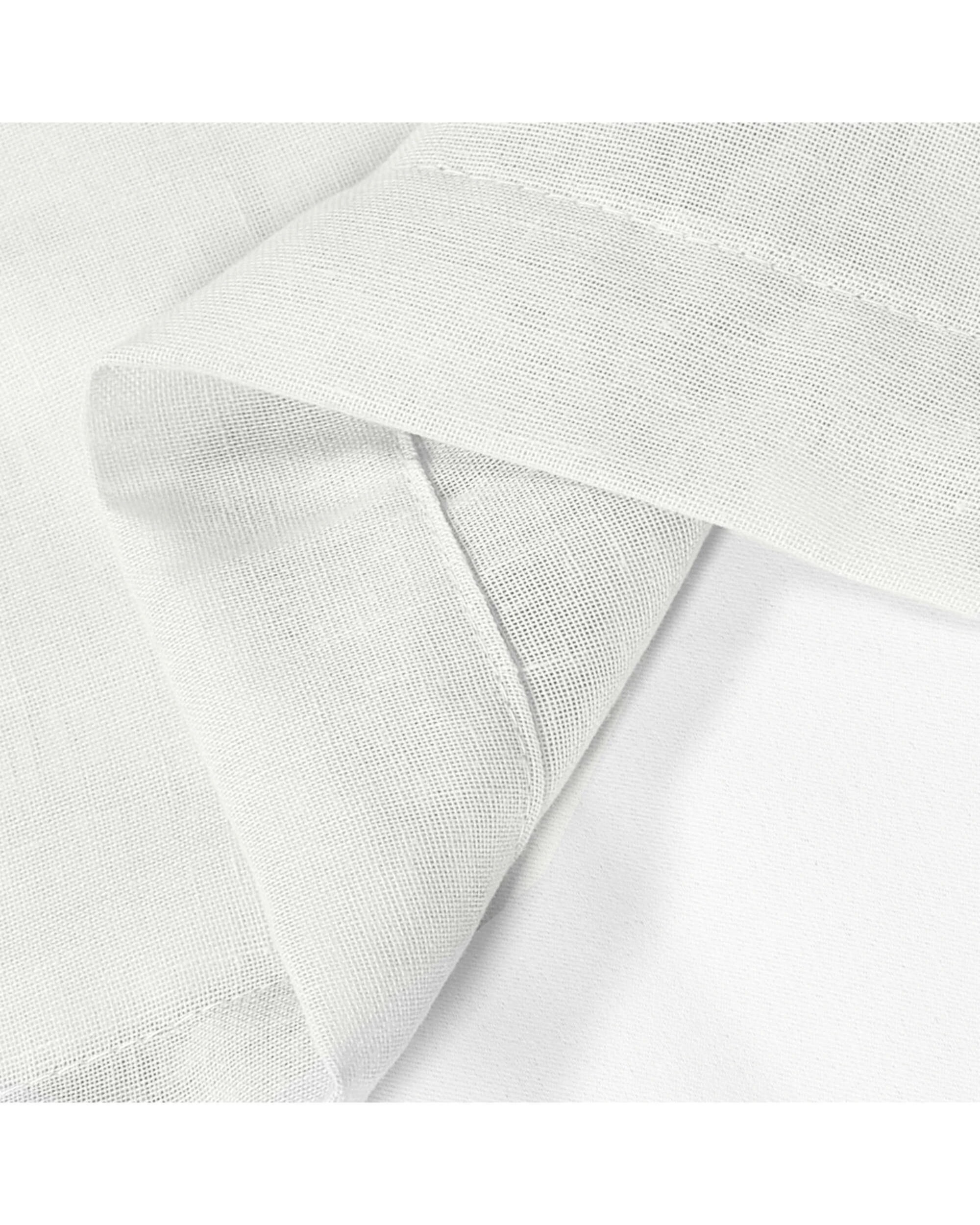 2 Smarcute Outdoor Linen Sheer Tab Top Curtain - 2X 132x241cm - White, 2 of 4